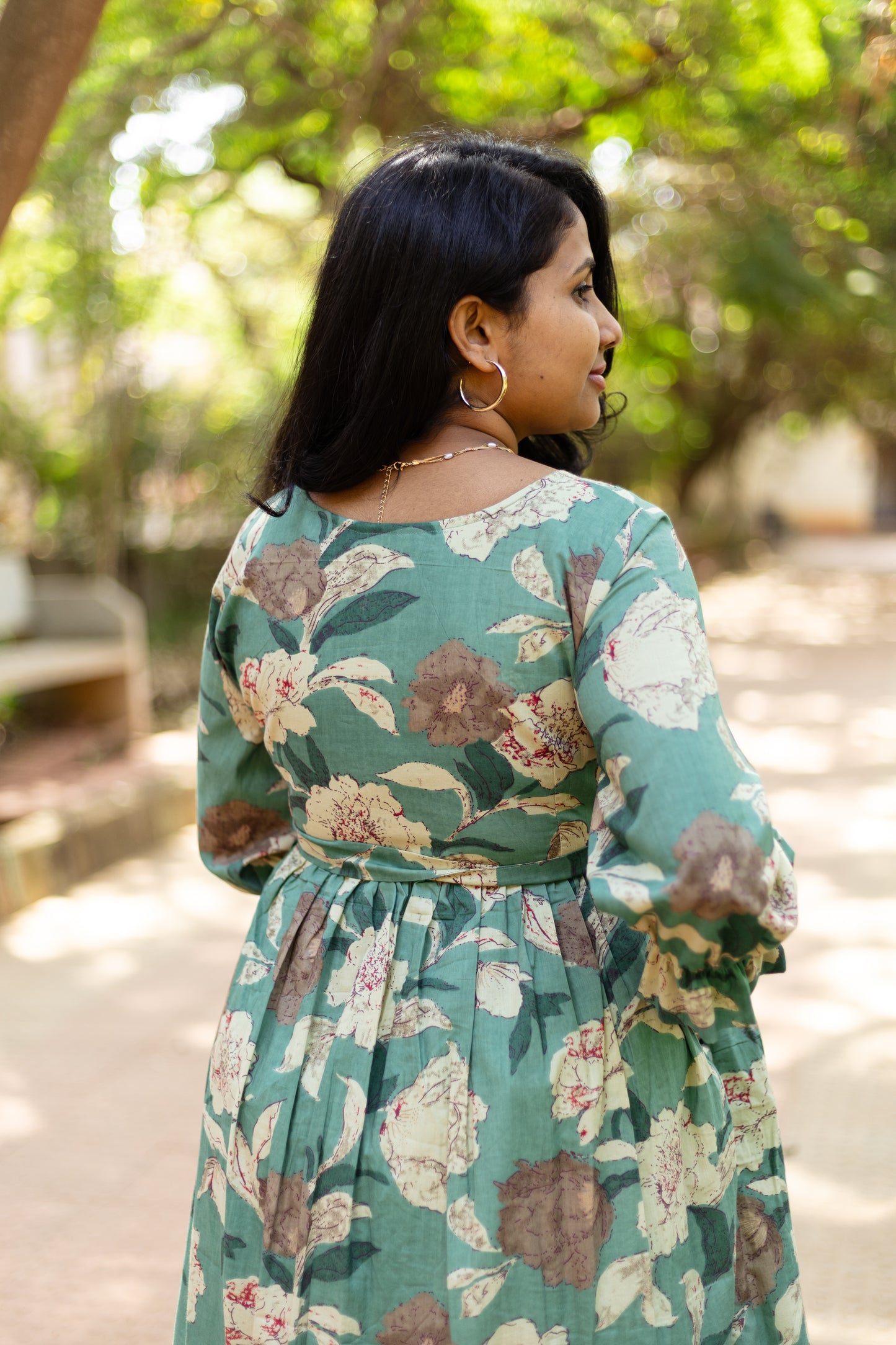 Sage Floral dress