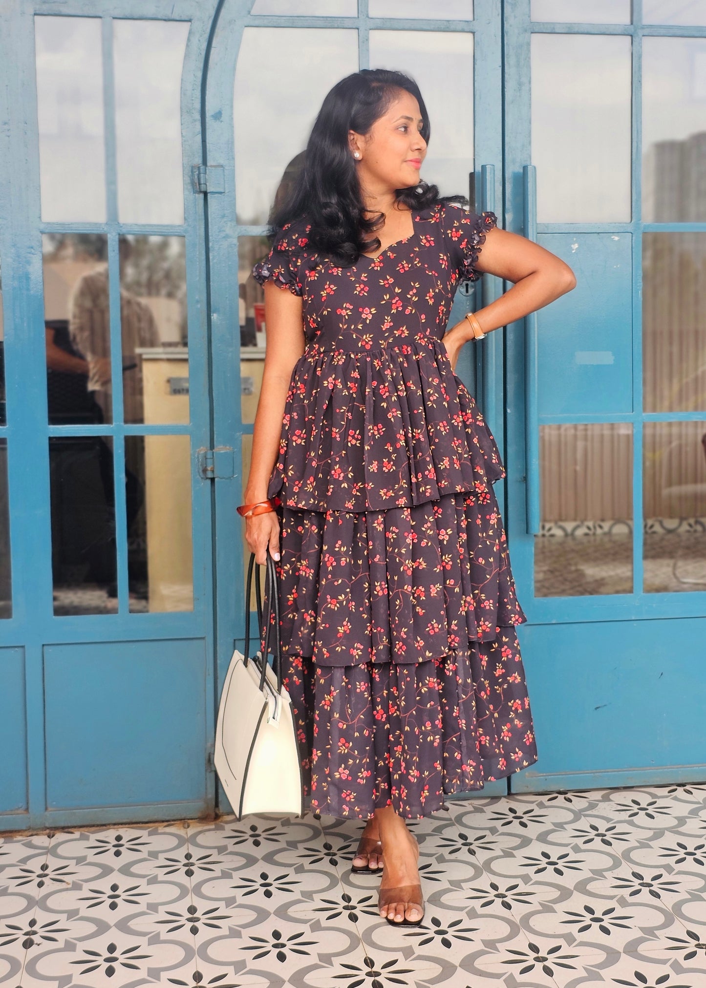 Twilight Layered Midi Dress