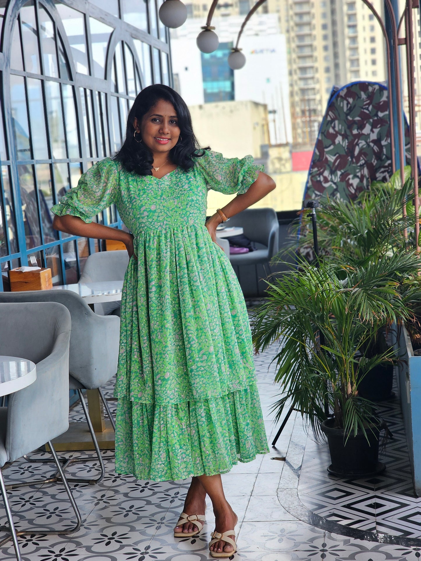 Grace Layered Midi Dress