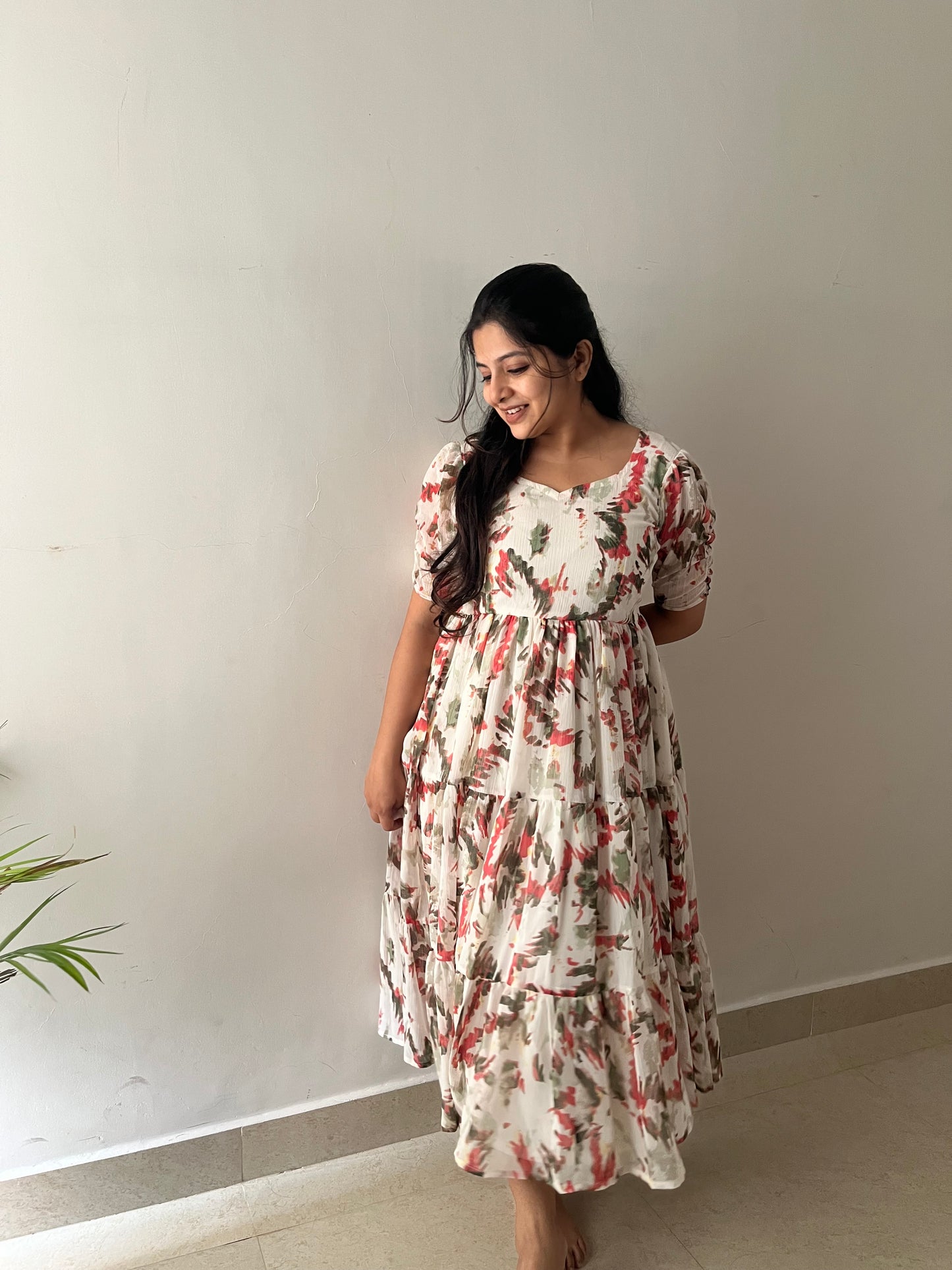 Trishna Georgette Midi Dress