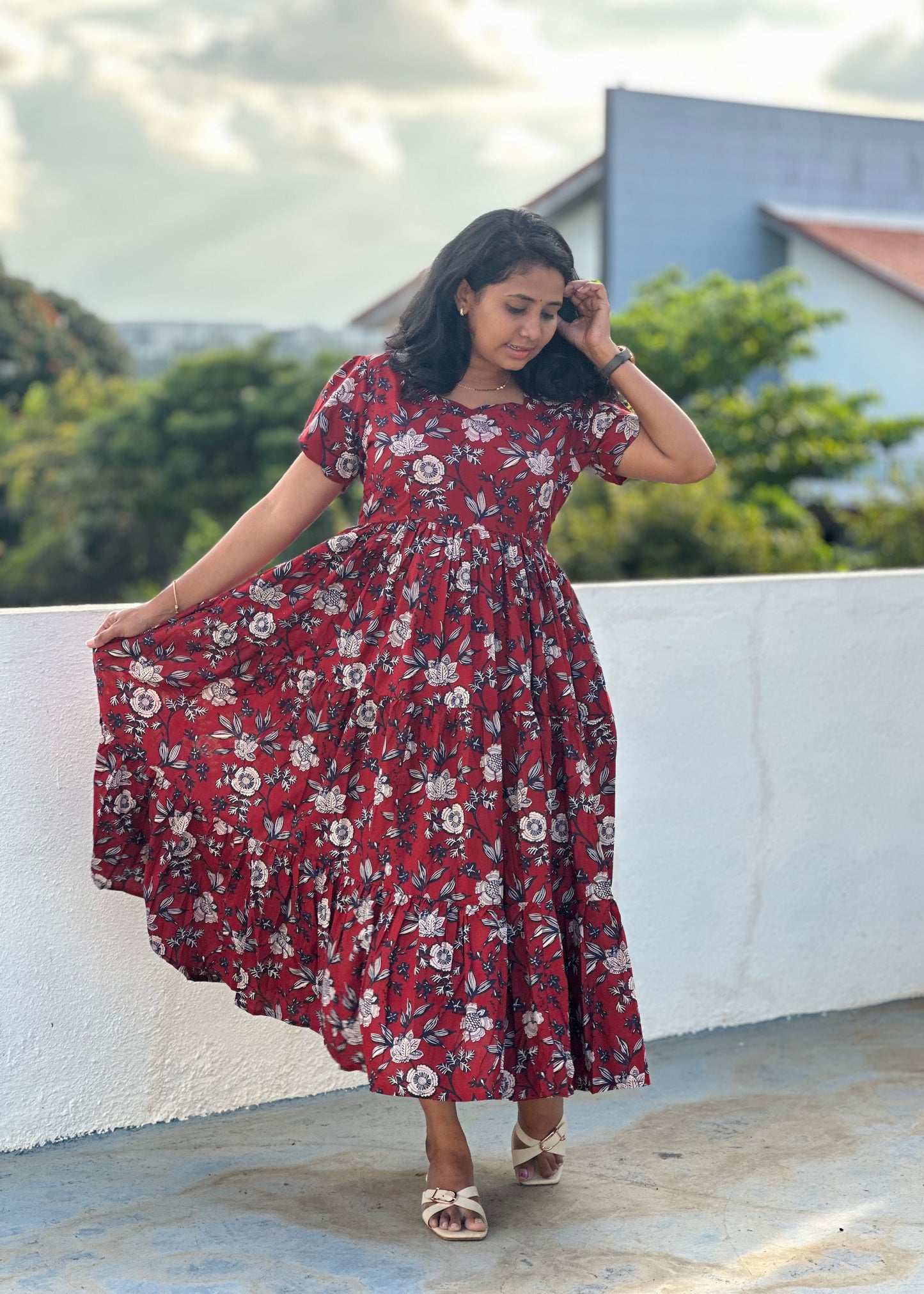Deepa 3 tier dress-Immediate Dispatch