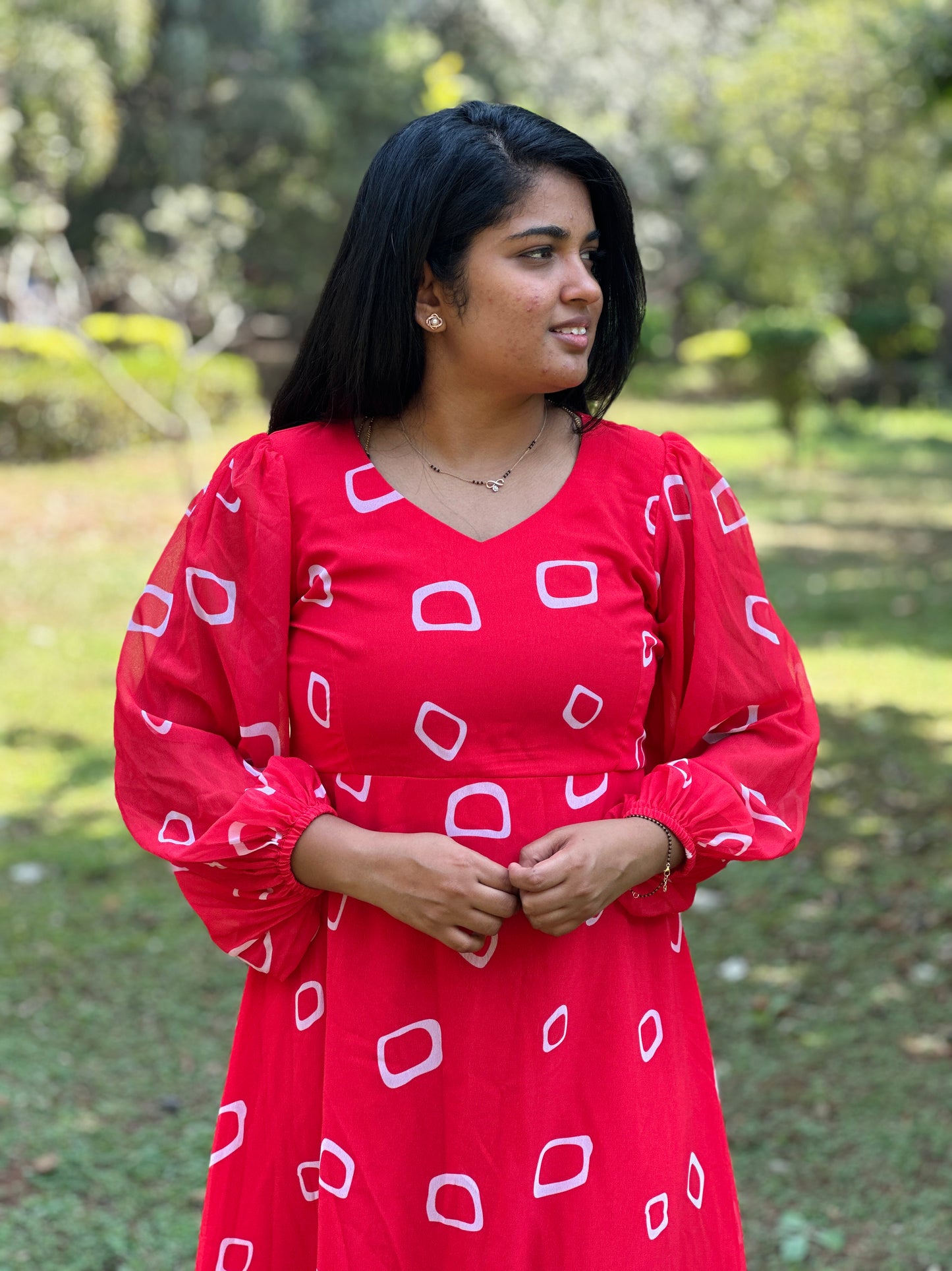 Scarlett A line Midi Dress