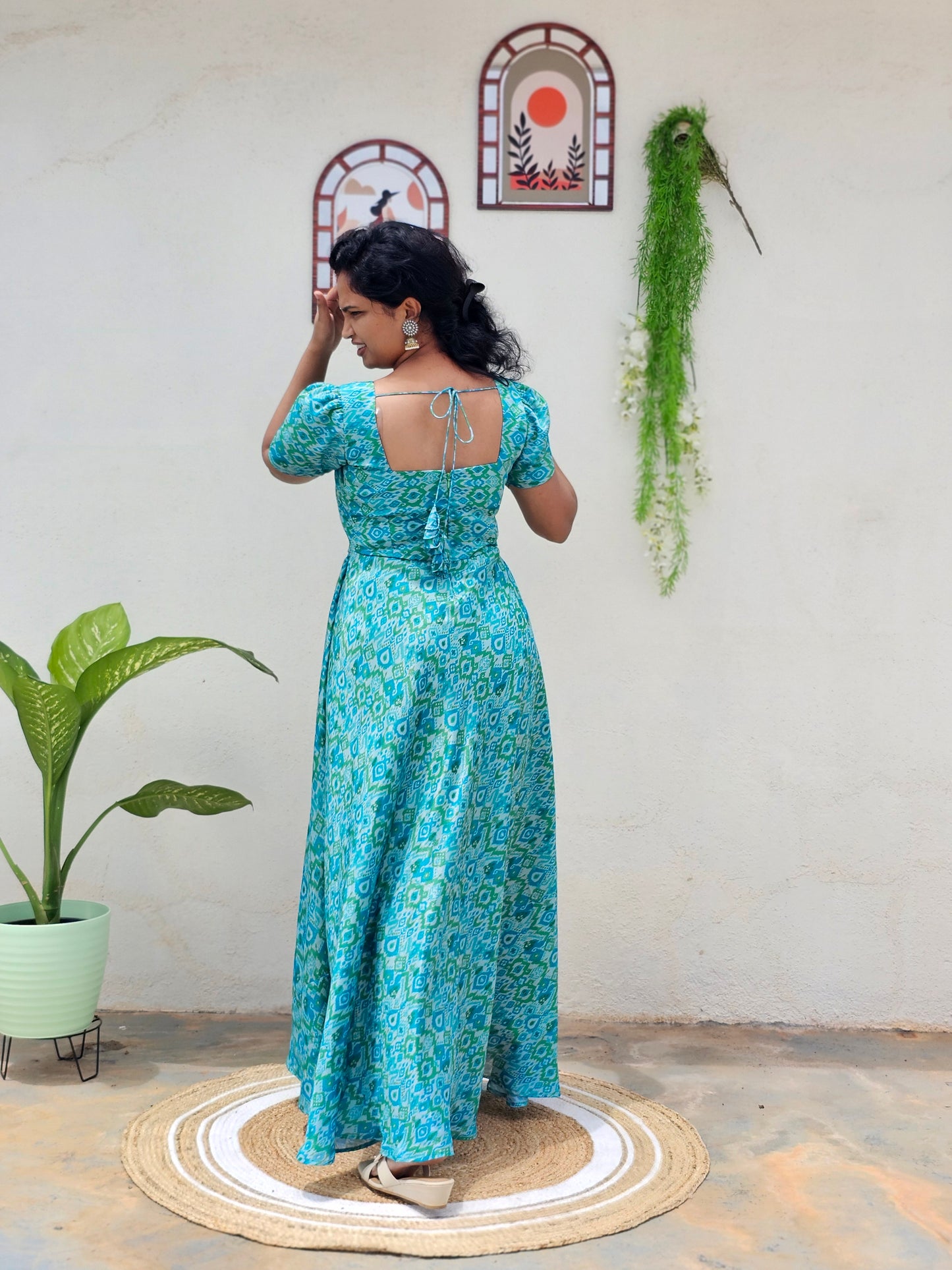 Aqua Breeze Maxi Dress