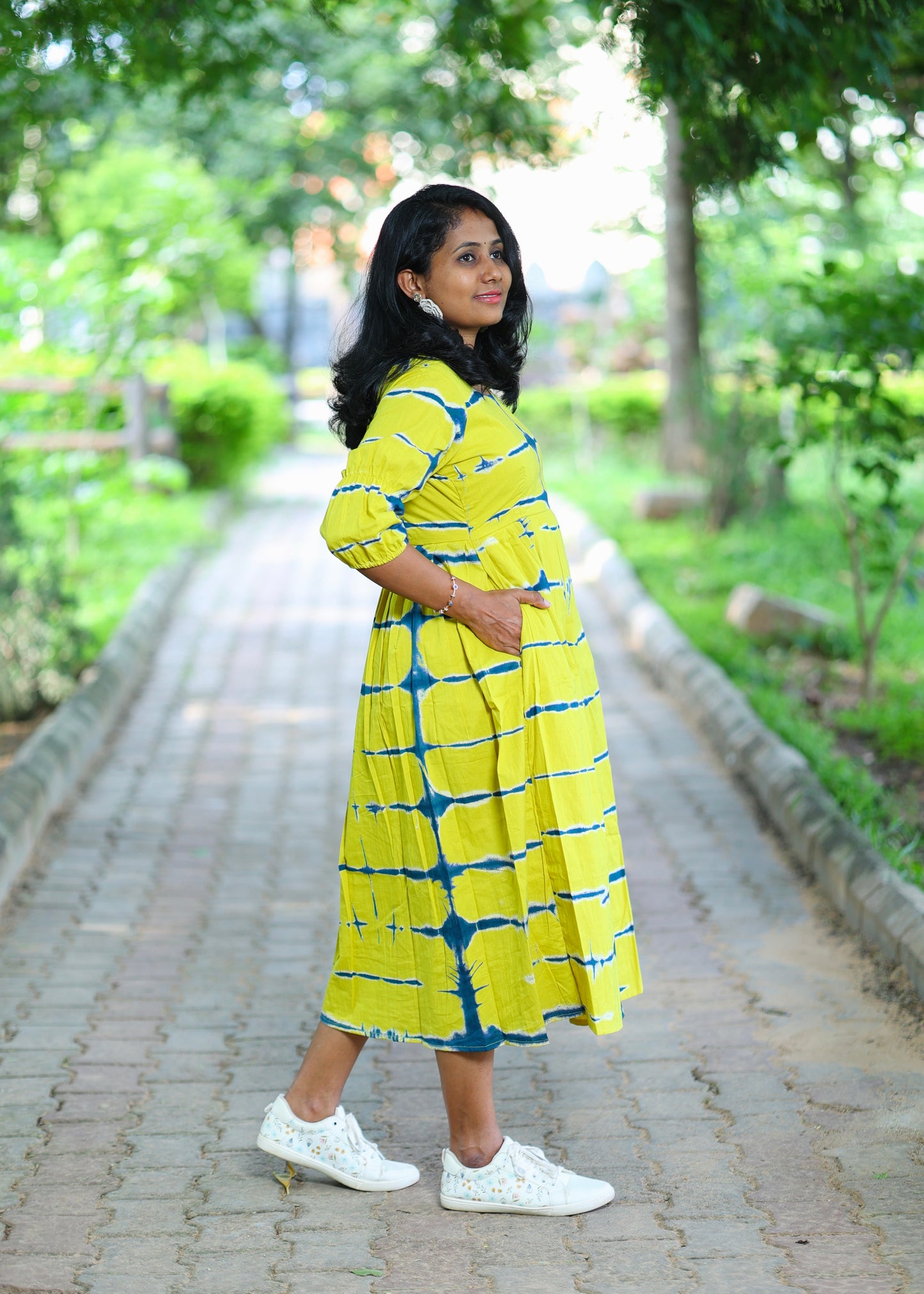 Amber Waves Midi Dress