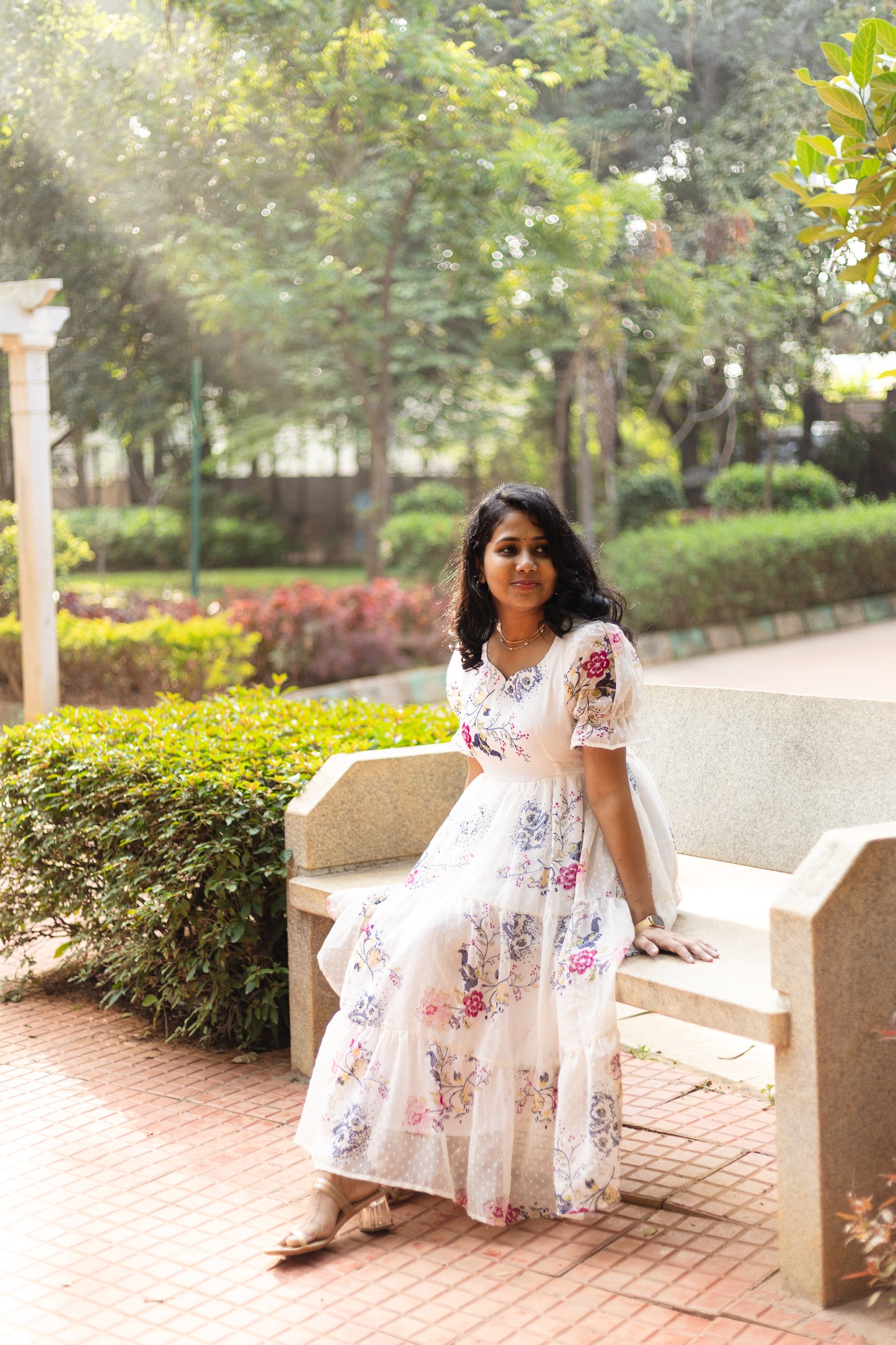Lily Dreams 3 Tiered Georgette Dress