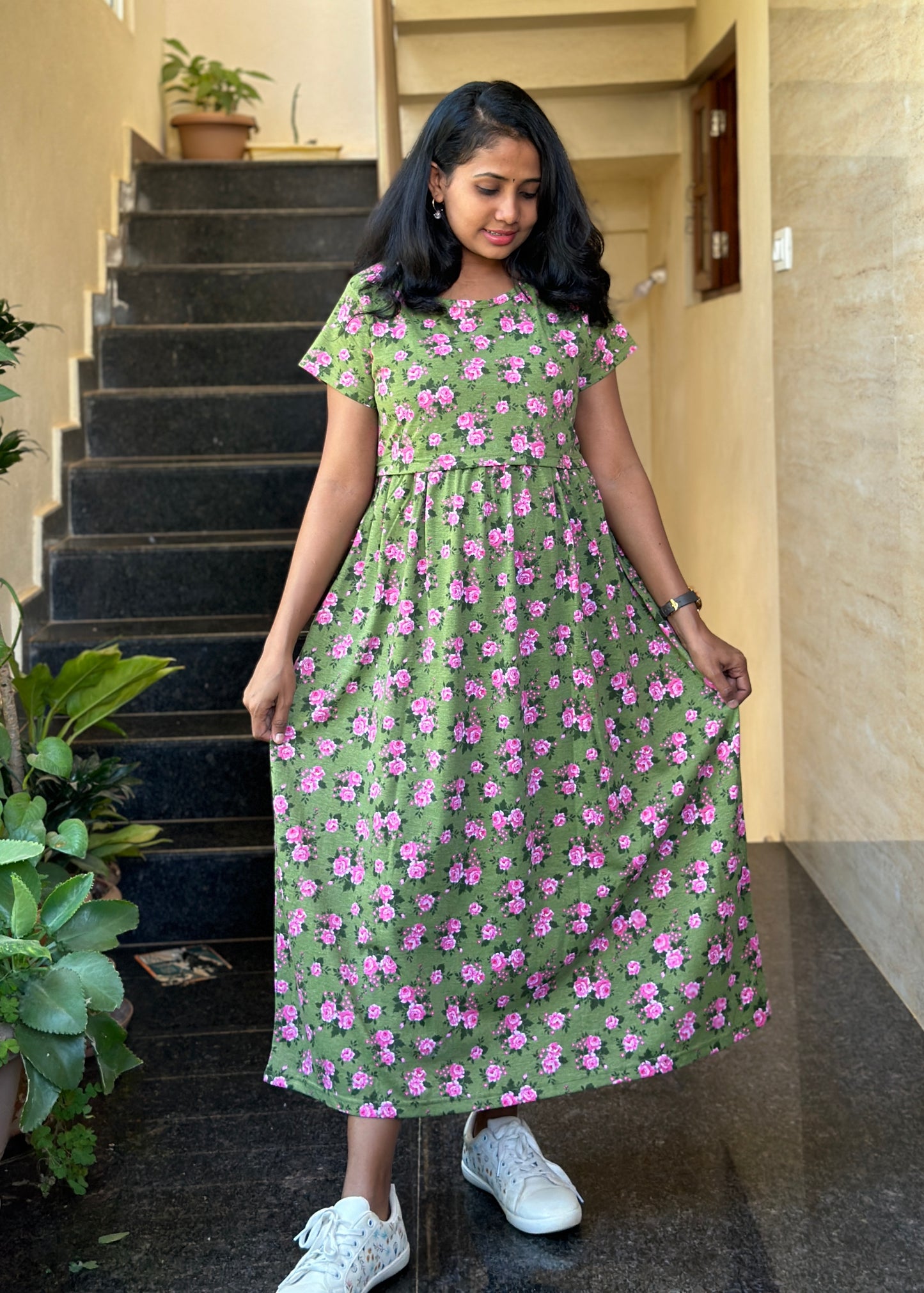 Olive Floral Maternity & Feeding Loungewear 2XL Available