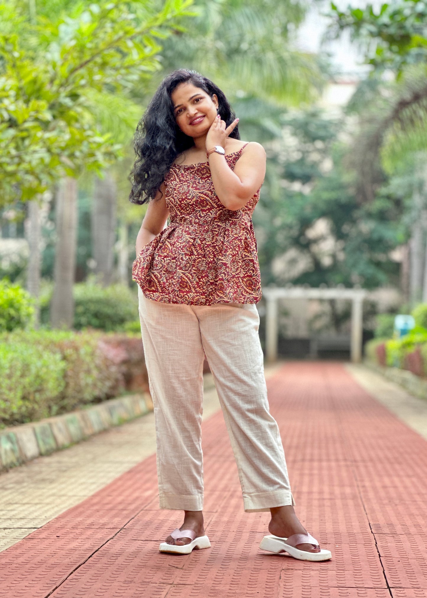 Cotton Pants- Ivory