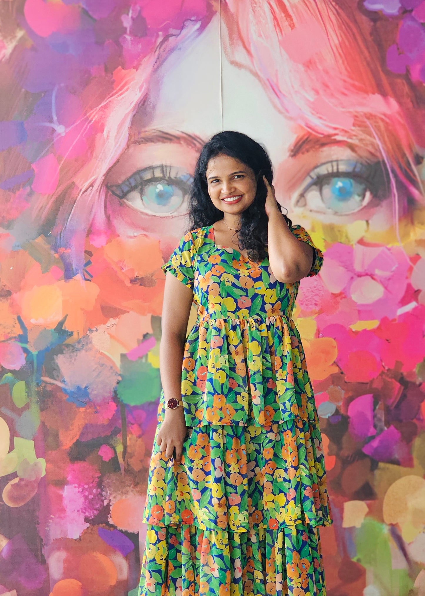 Carnival Layered Midi Dress