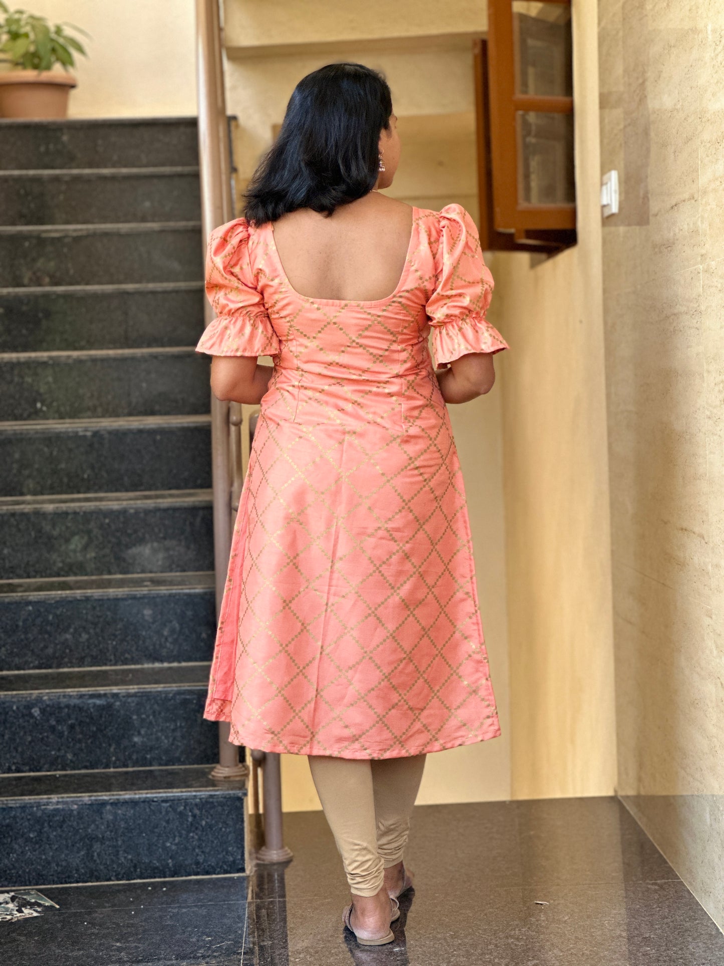 Pallabi Peach kurti