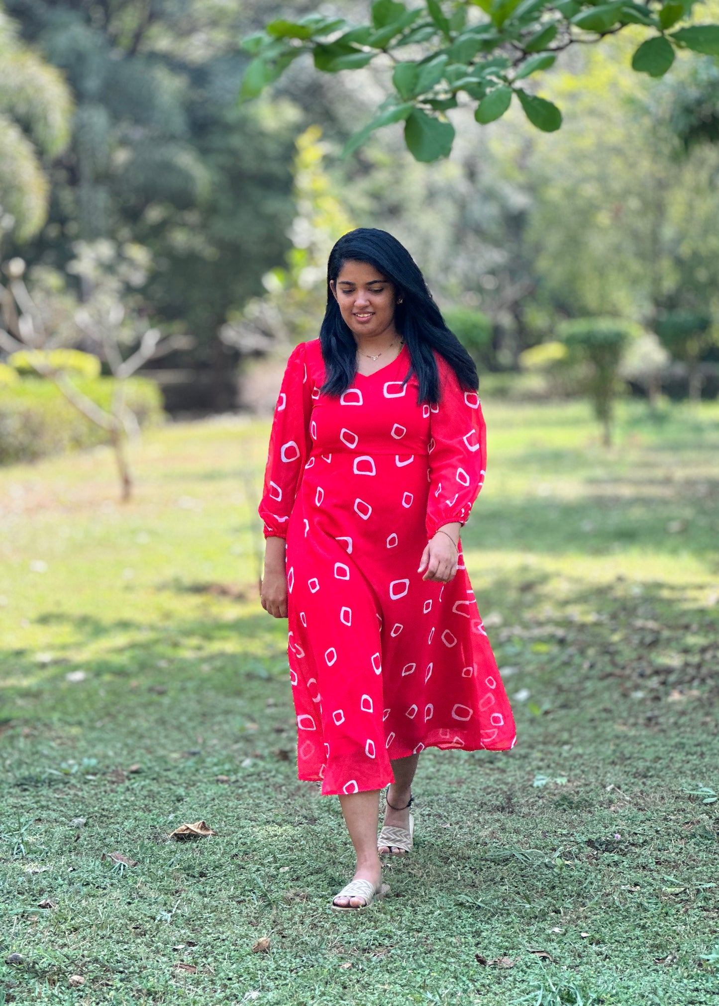 Scarlett A line Midi Dress