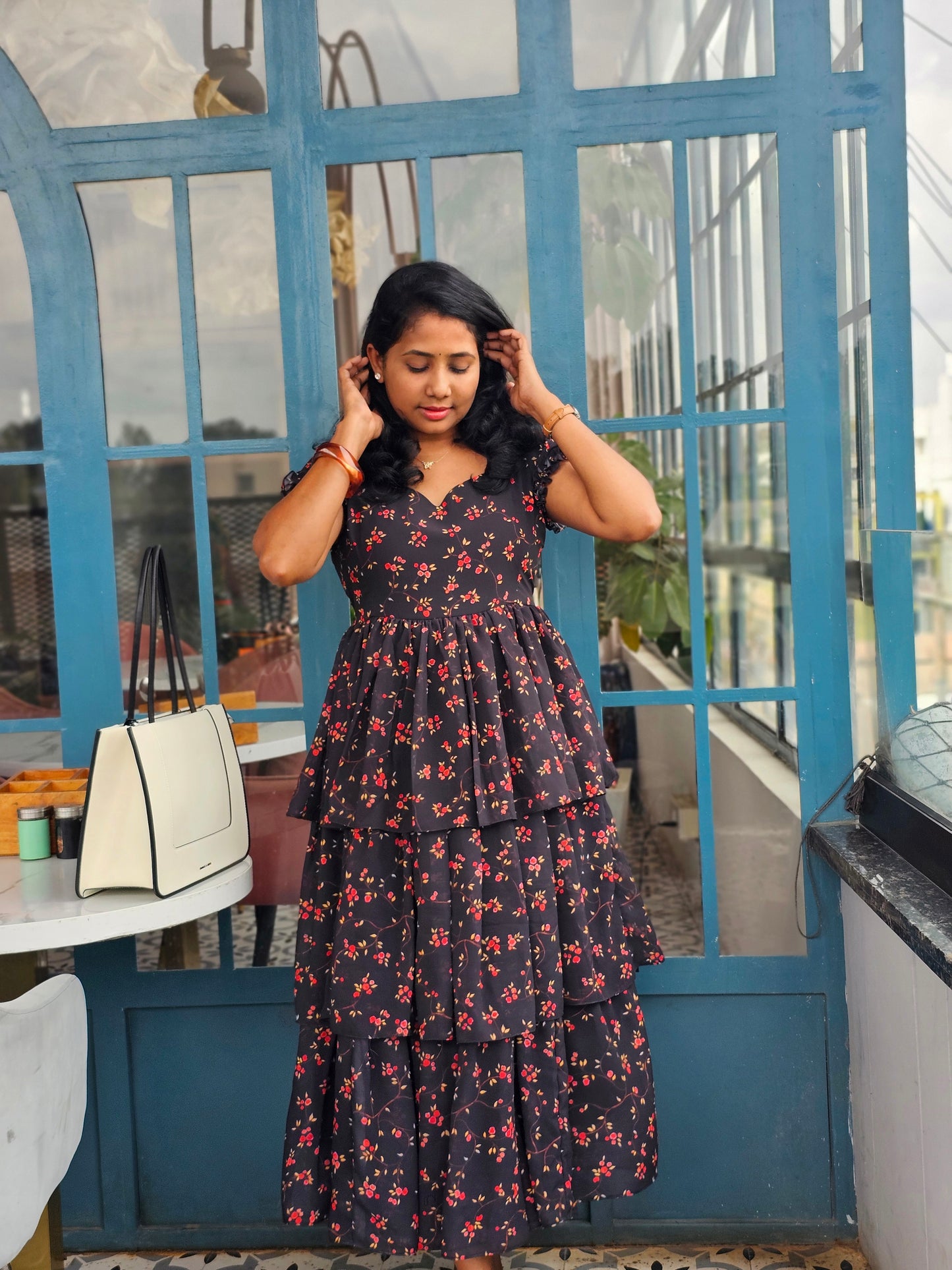 Twilight Layered Midi Dress