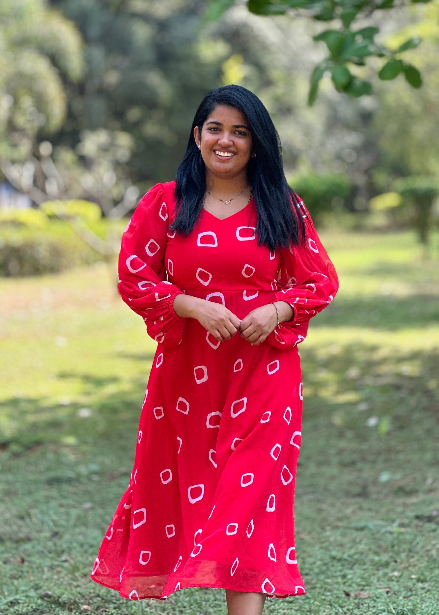 Scarlett A line Midi Dress