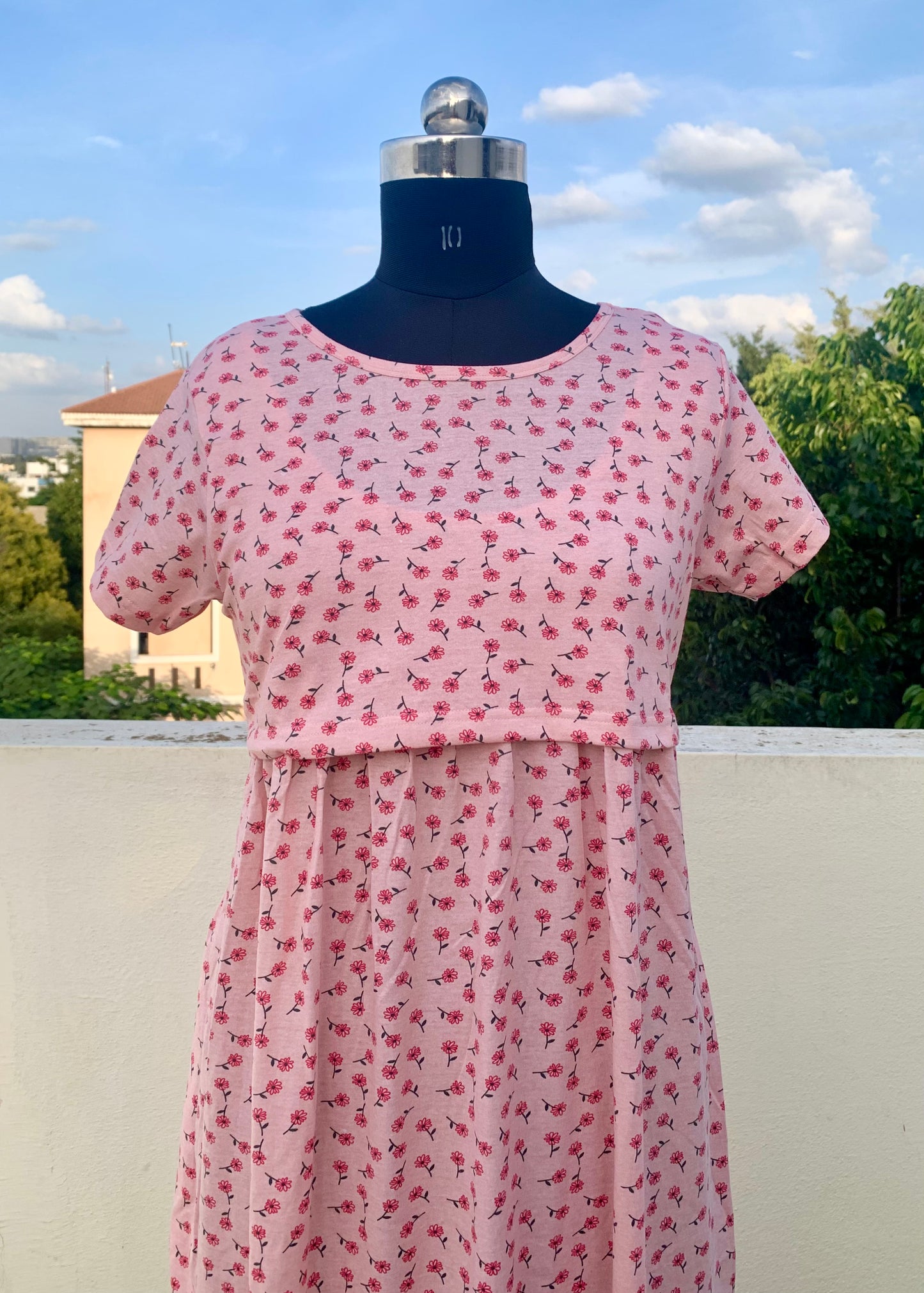 Peach Full length Maternity & Feeding Loungewear - L Available