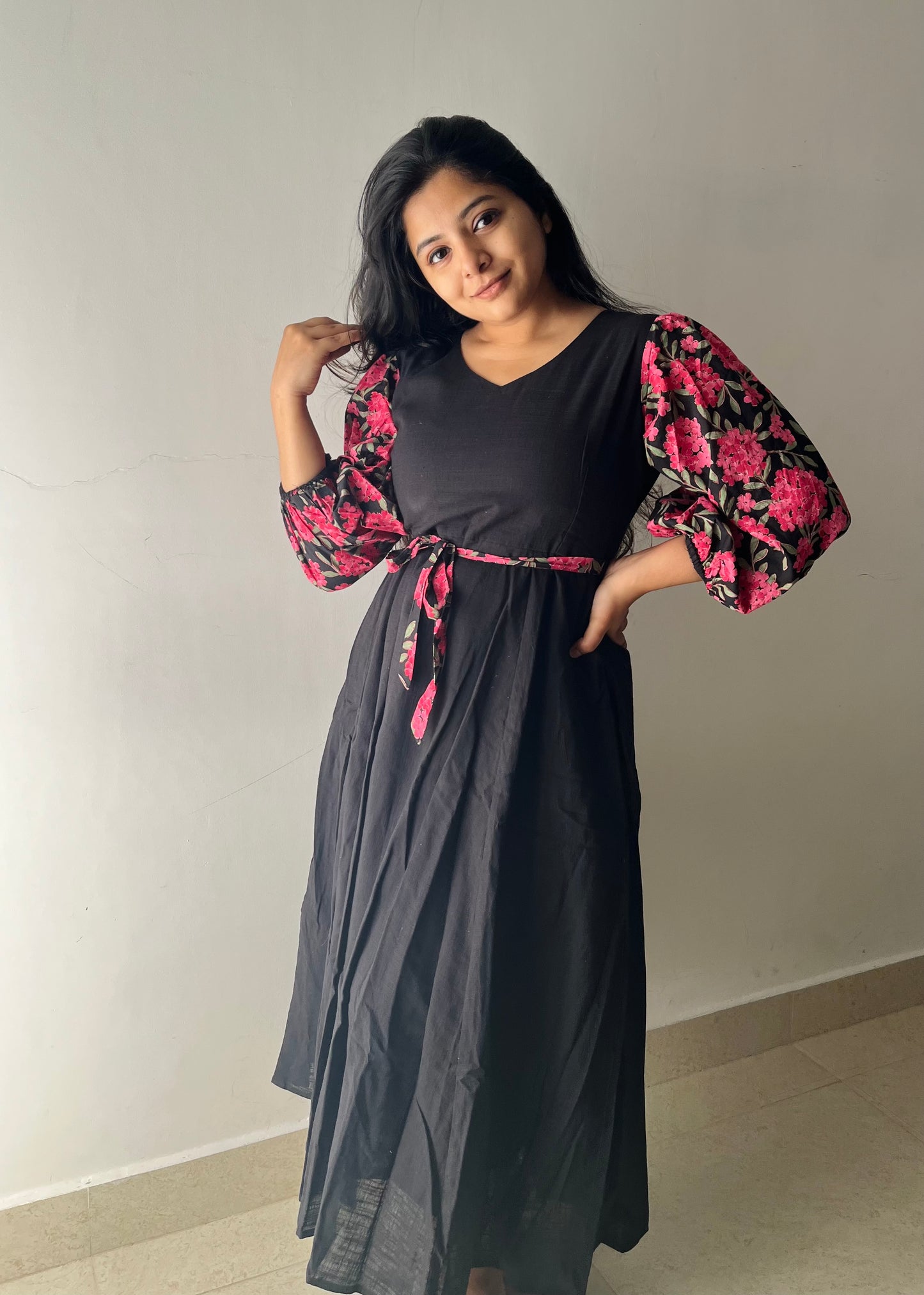 Black Orchid Midi Dress