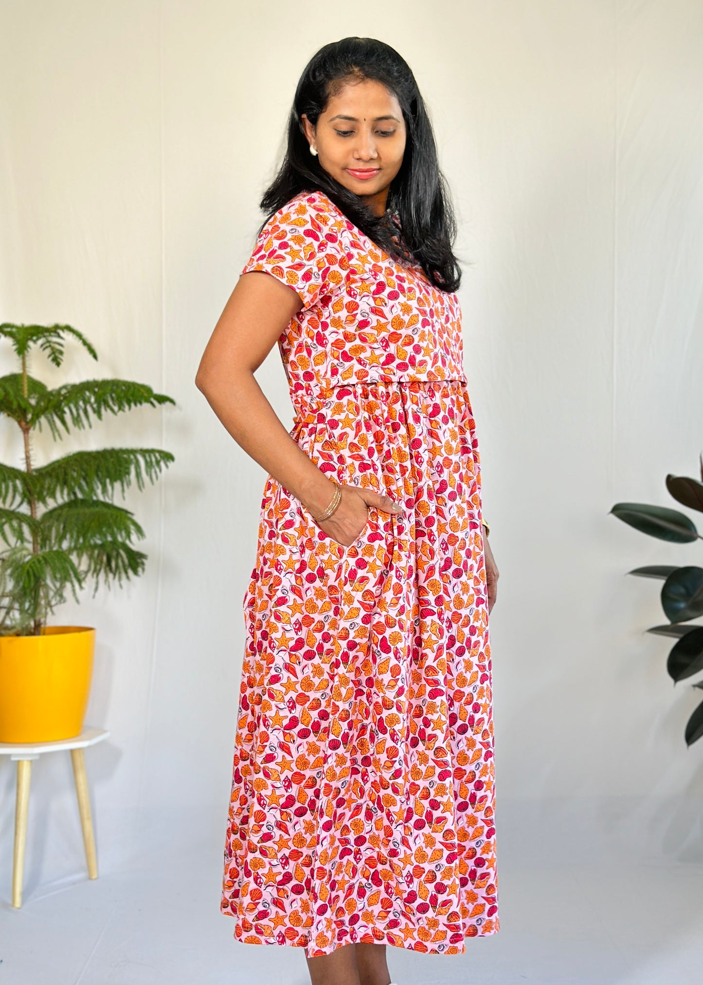 Shell Printed Maternity & Feeding Loungewear