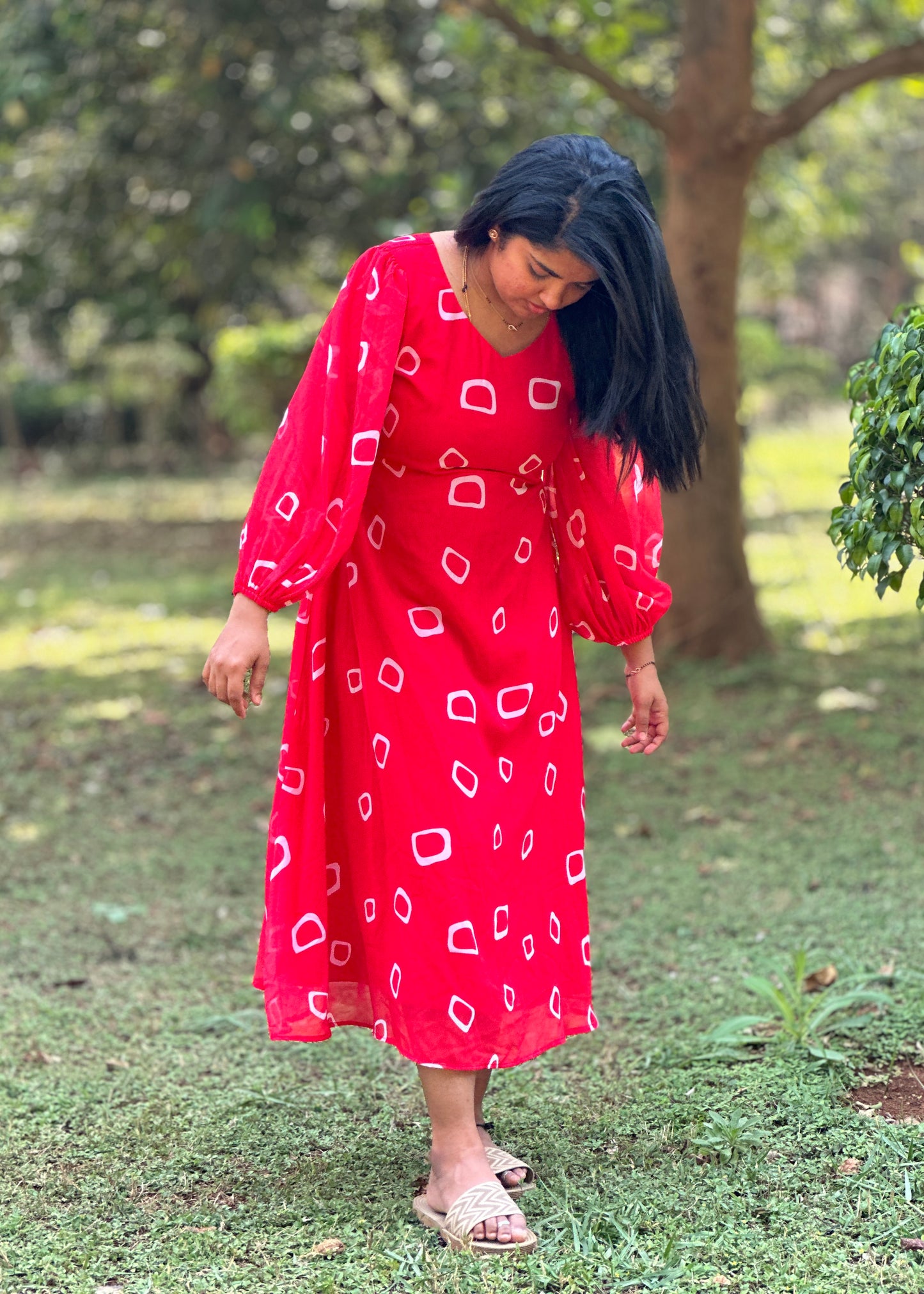 Scarlett A line Midi Dress