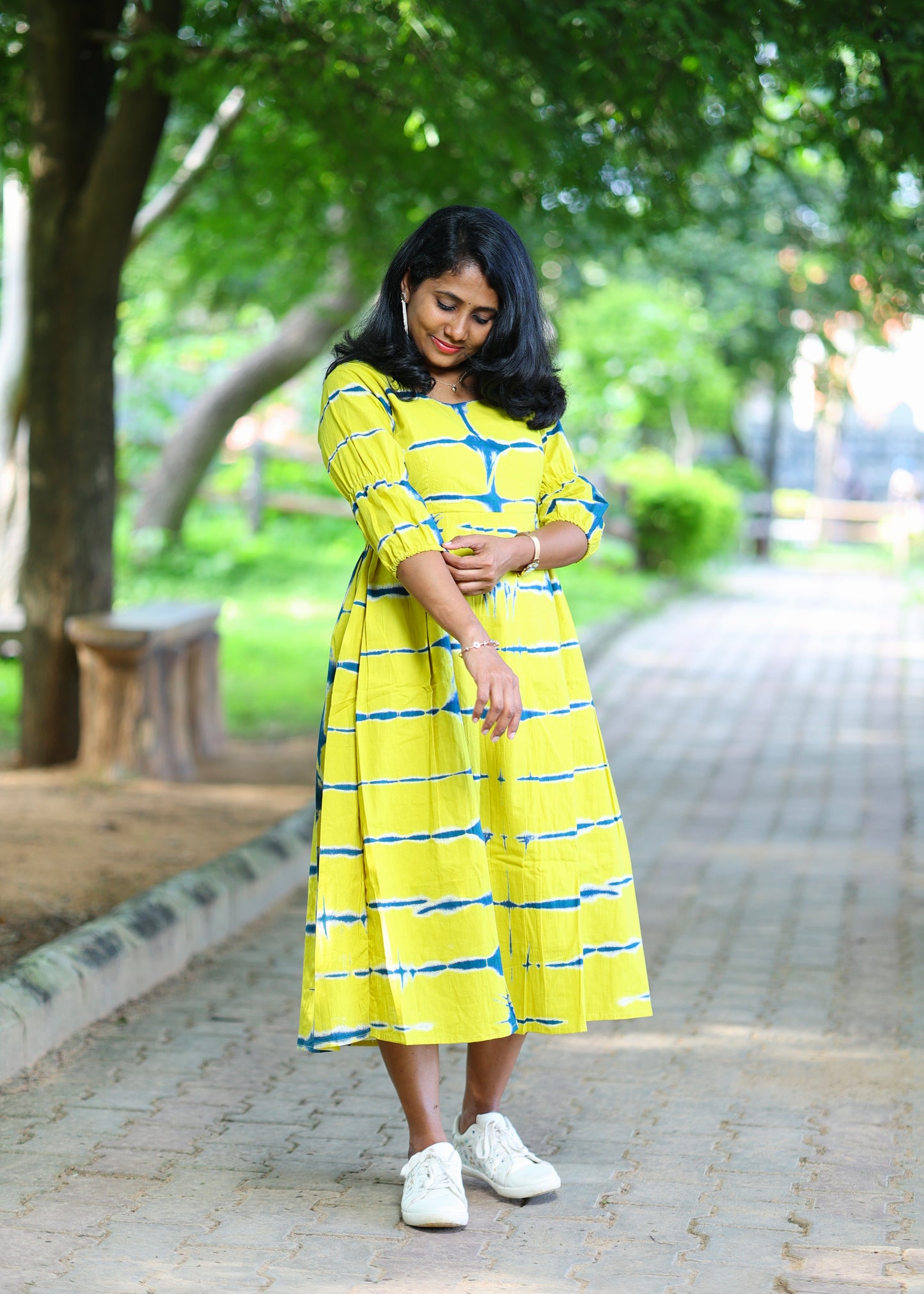 Amber Waves Midi Dress
