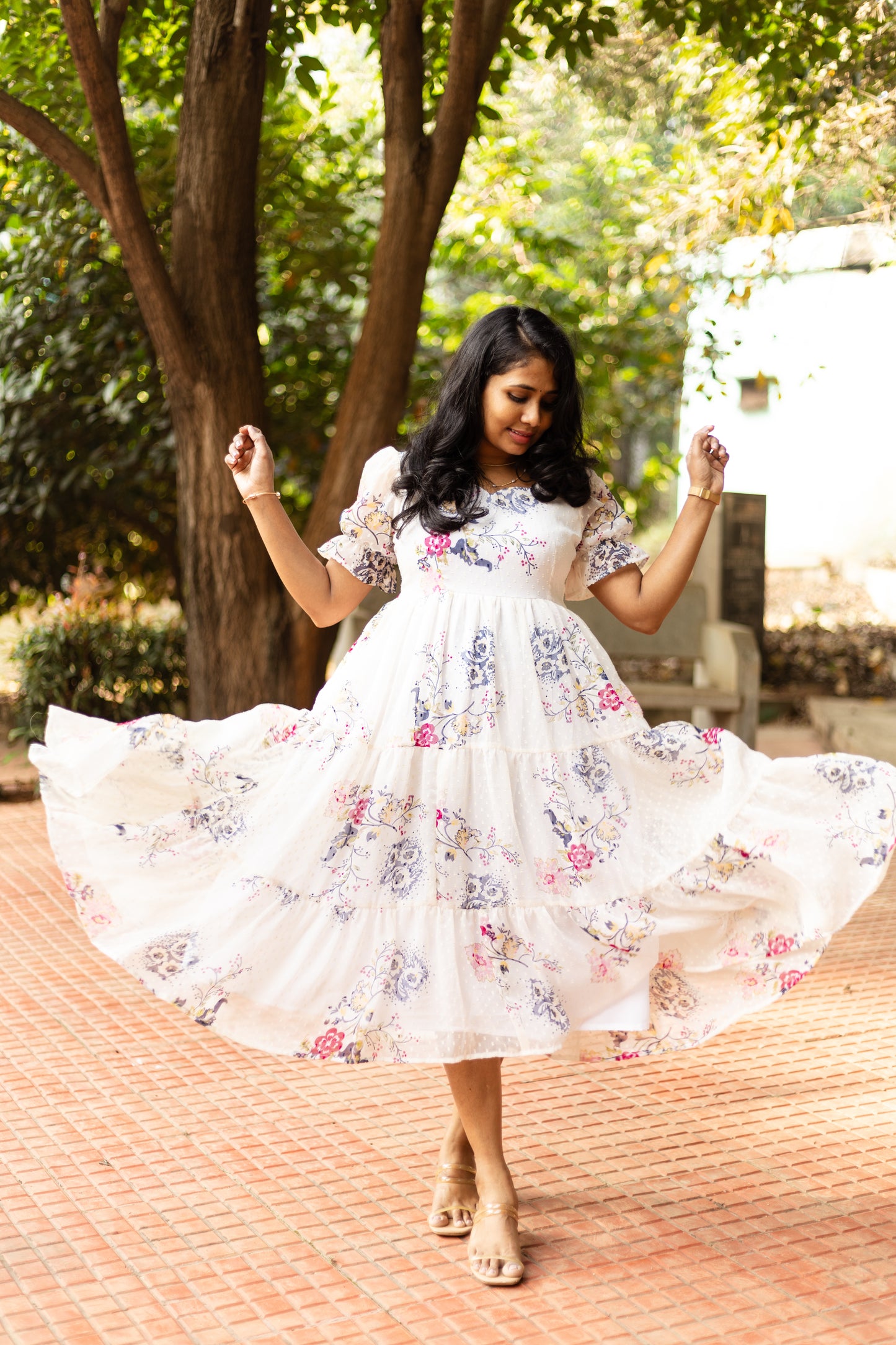Lily Dreams 3 Tiered Georgette Dress