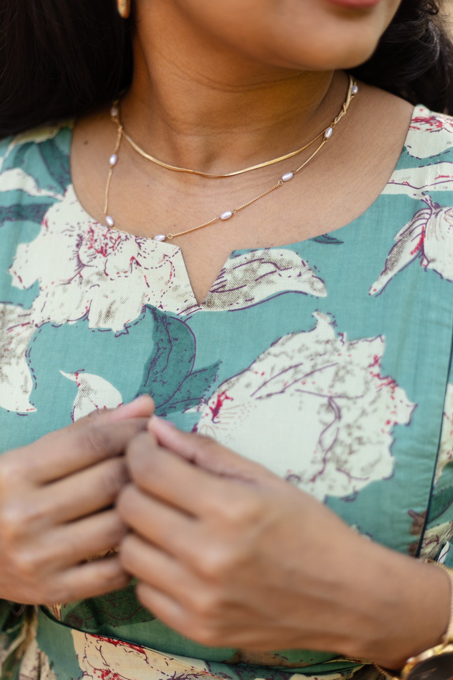 Sage Floral dress