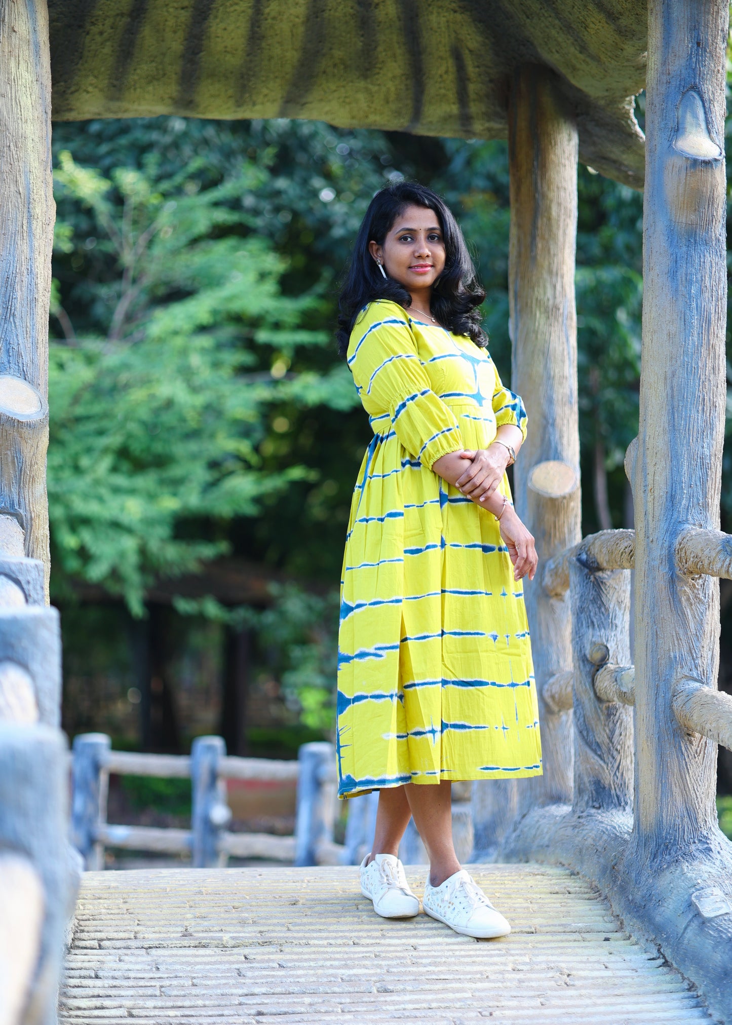 Amber Waves Midi Dress