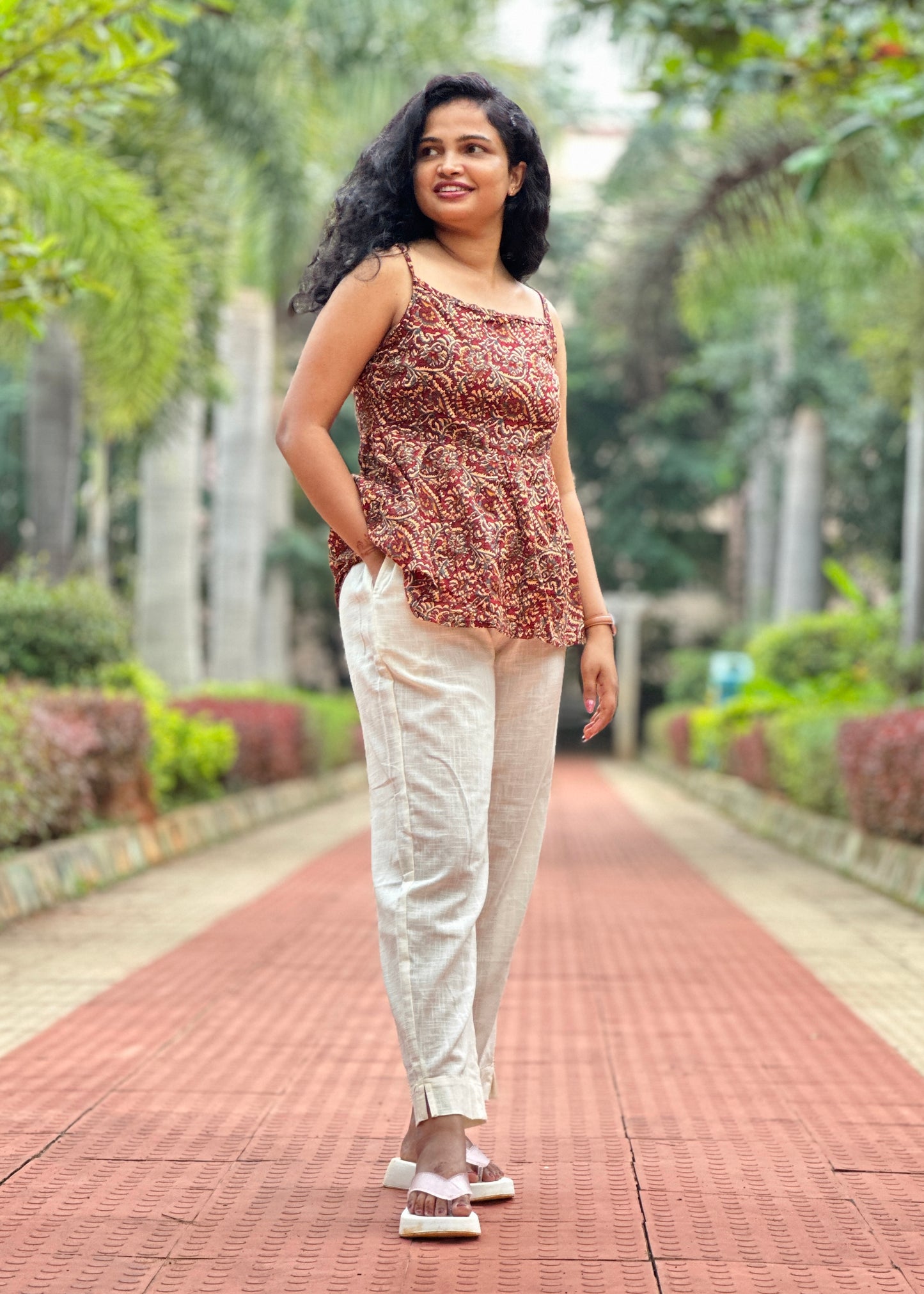 Cotton Pants- Ivory