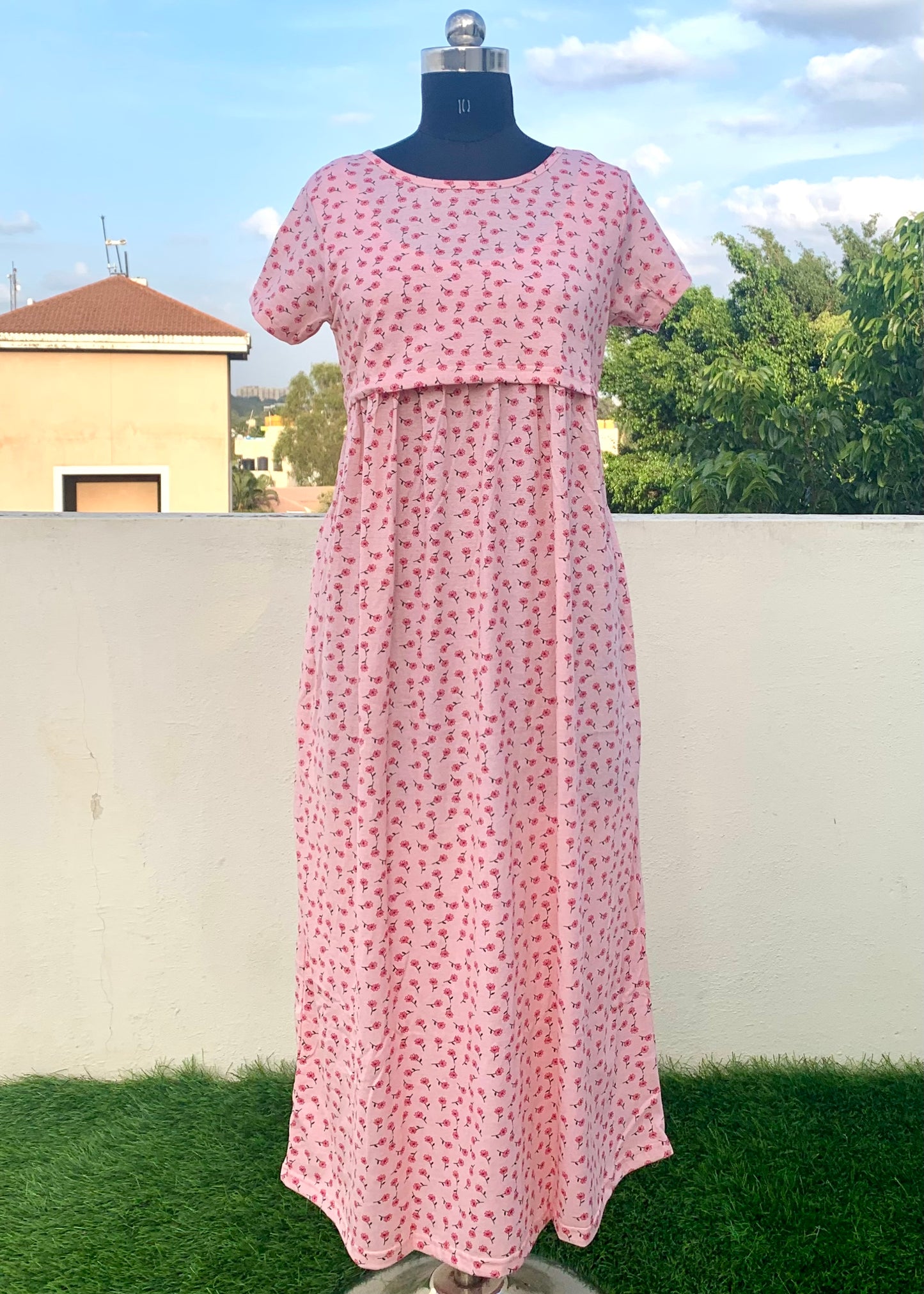 Peach Full length Maternity & Feeding Loungewear - L Available