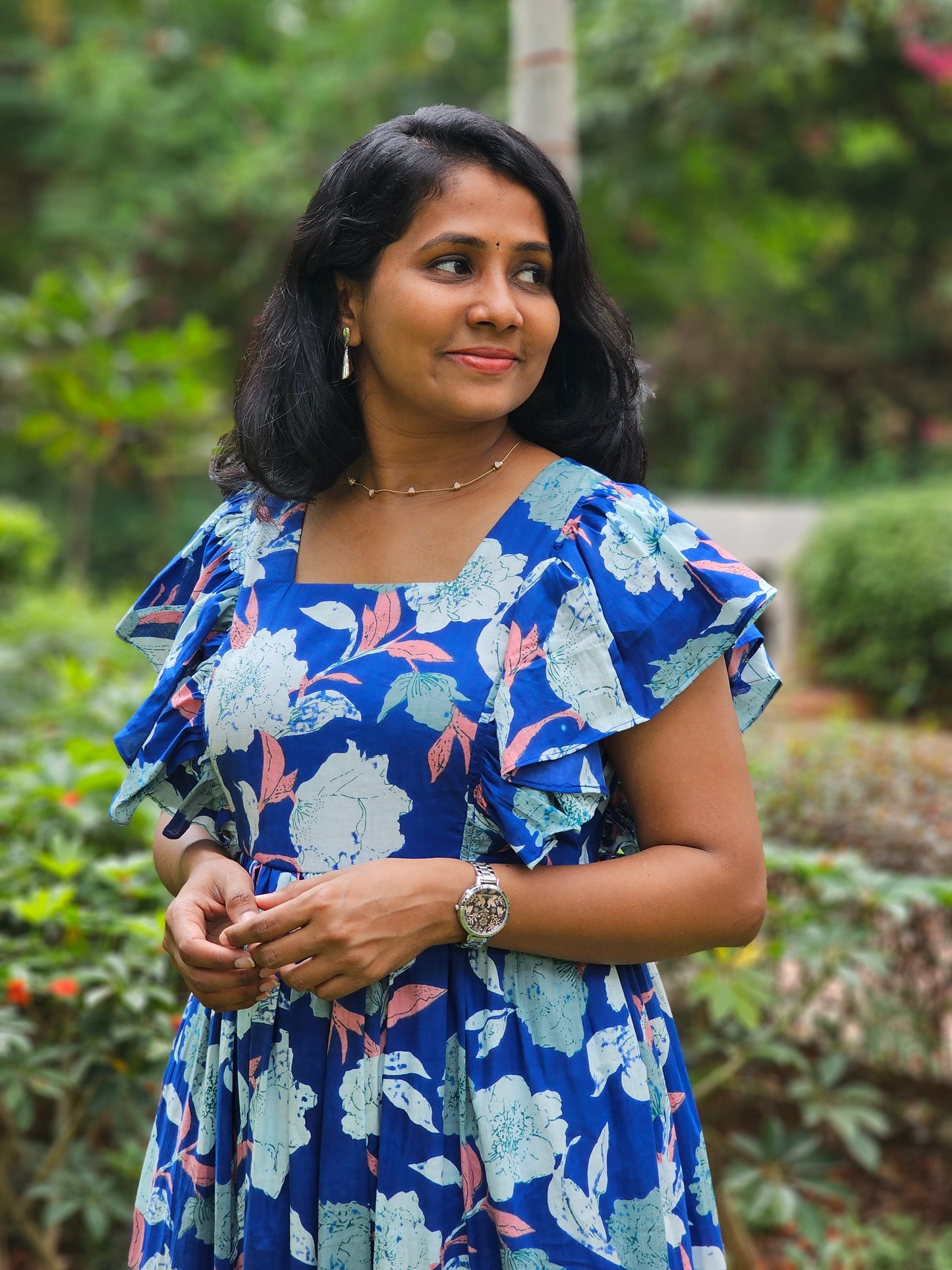 Blue Breeze Tiered Dress