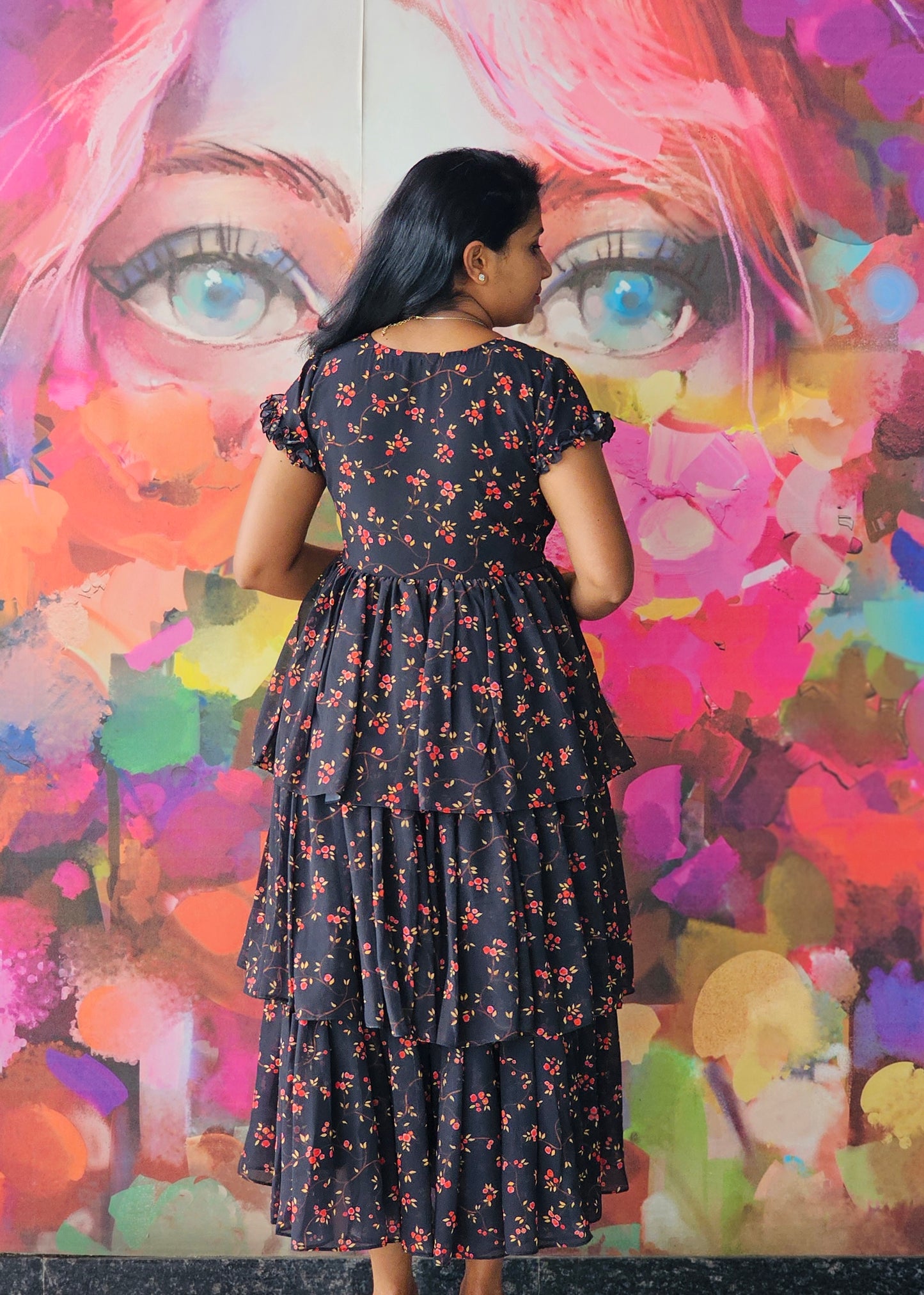 Twilight Layered Midi Dress