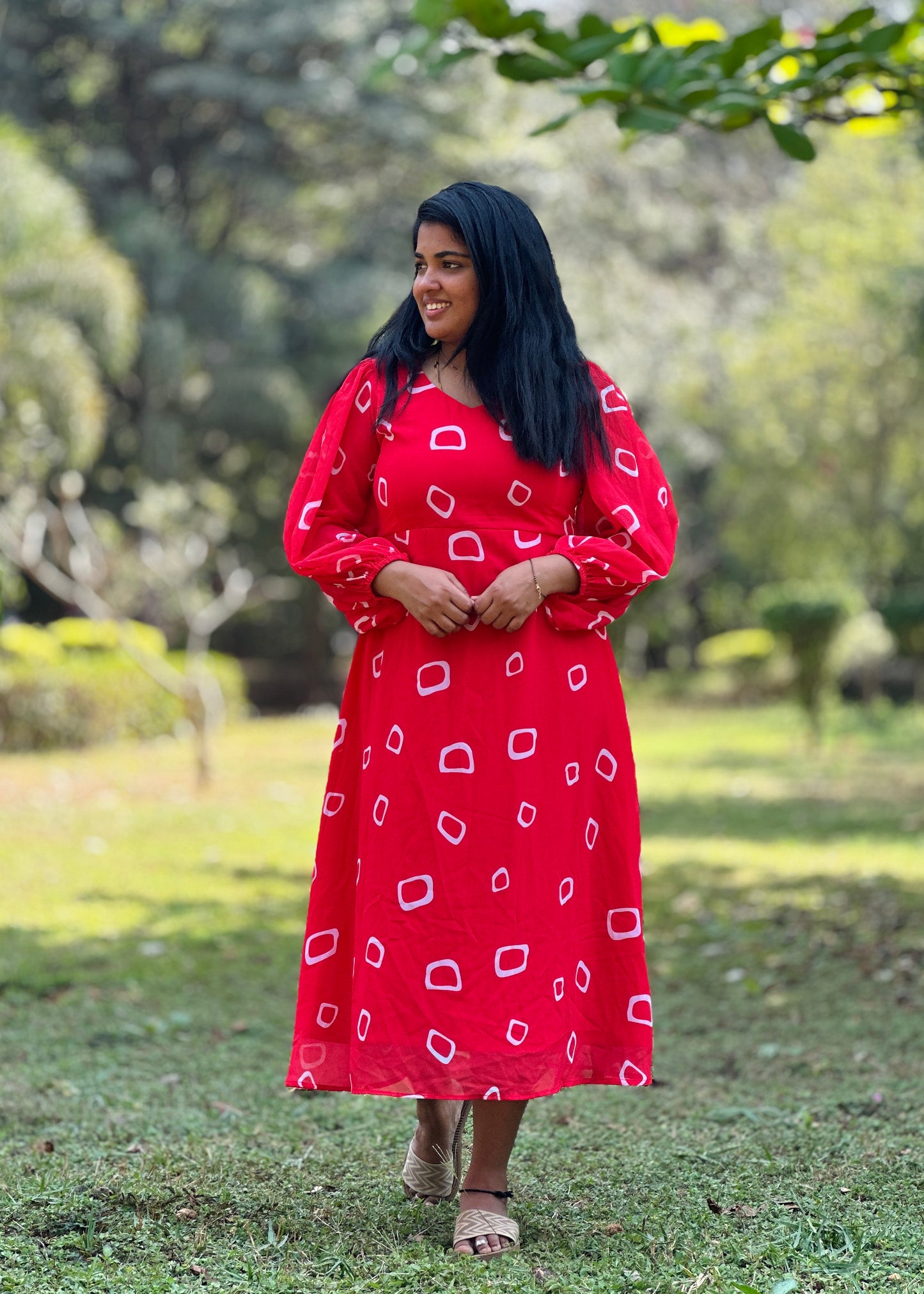Scarlett A line Midi Dress
