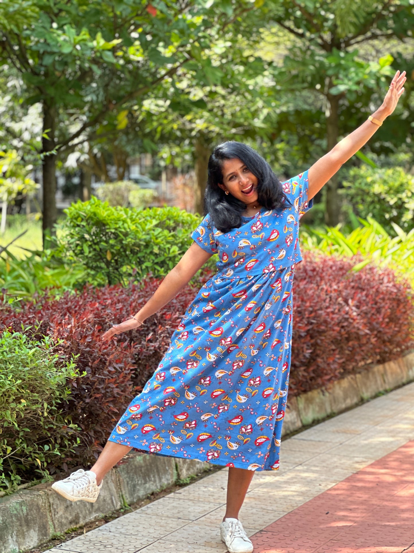 Blue tweets Maternity & Feeding Loungewear