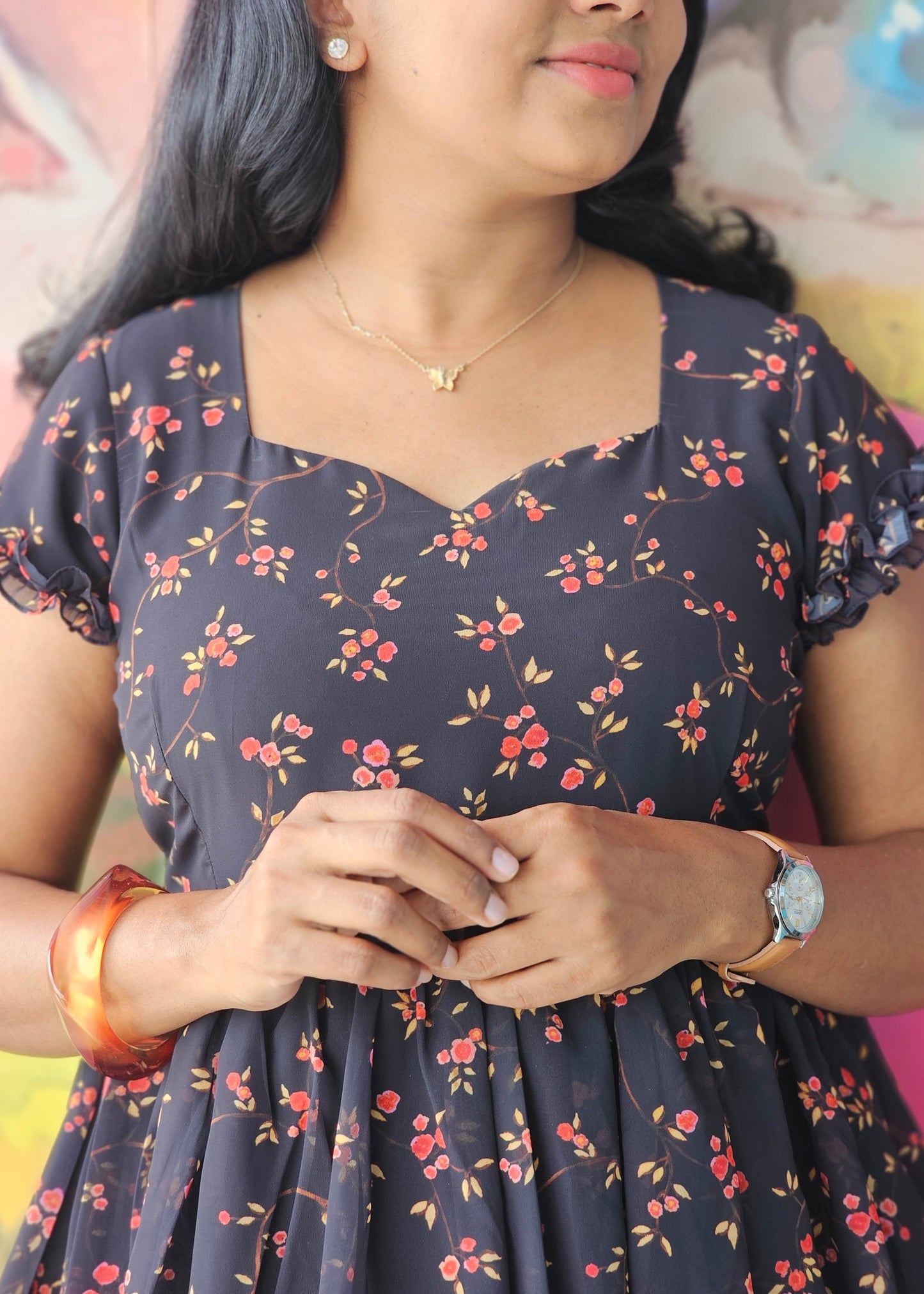 Twilight Layered Midi Dress