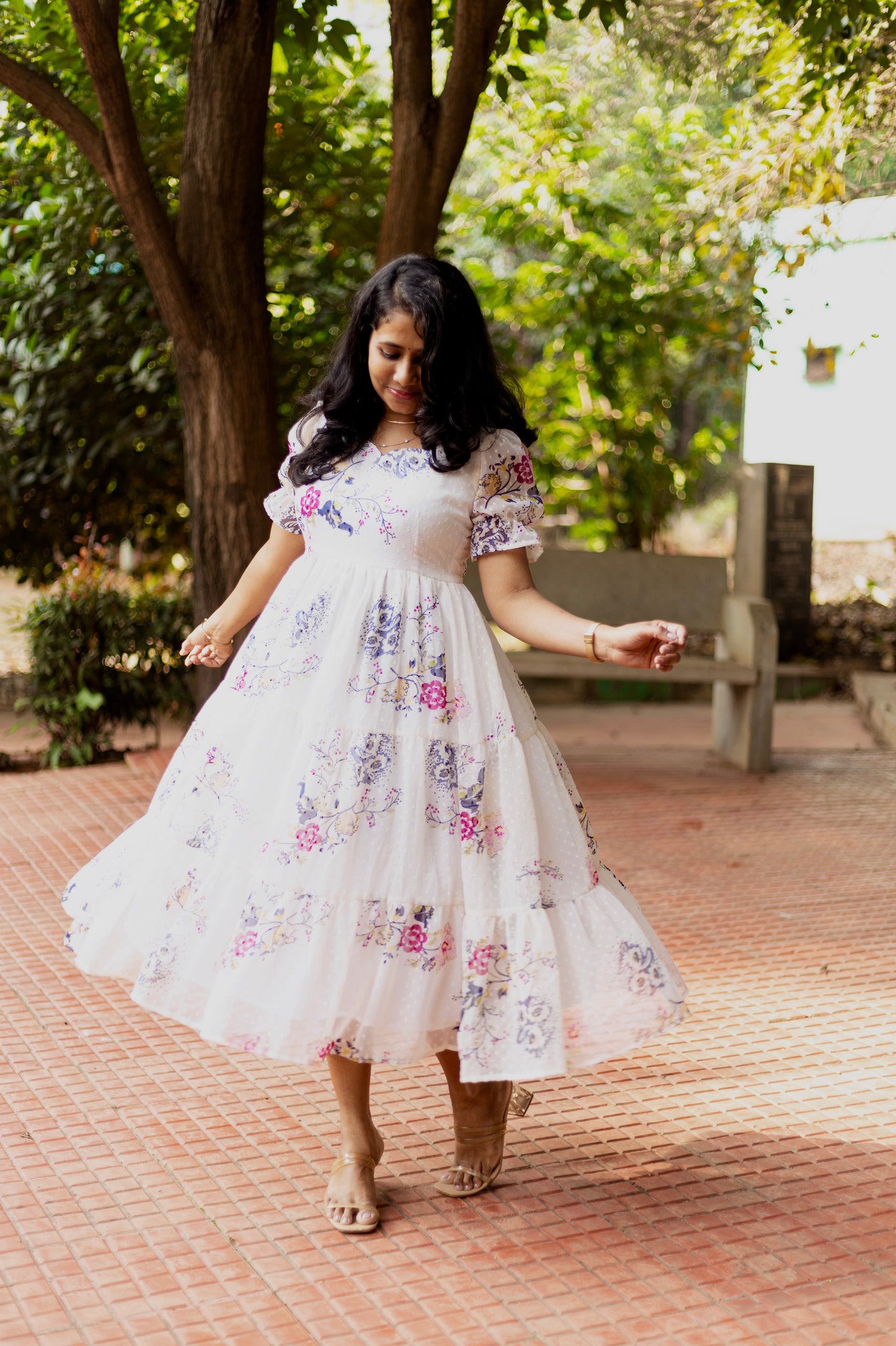 Lily Dreams 3 Tiered Georgette Dress