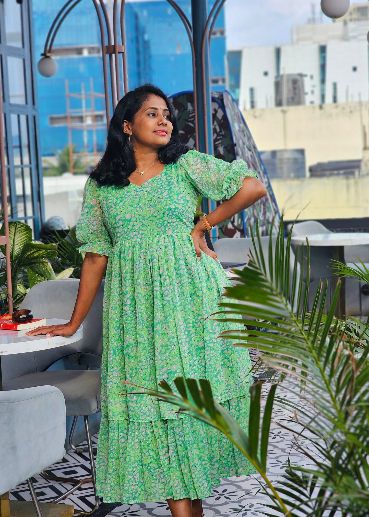 Grace Layered Midi Dress