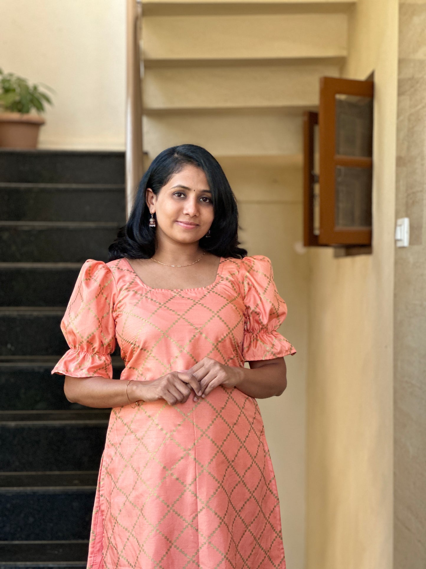 Pallabi Peach kurti