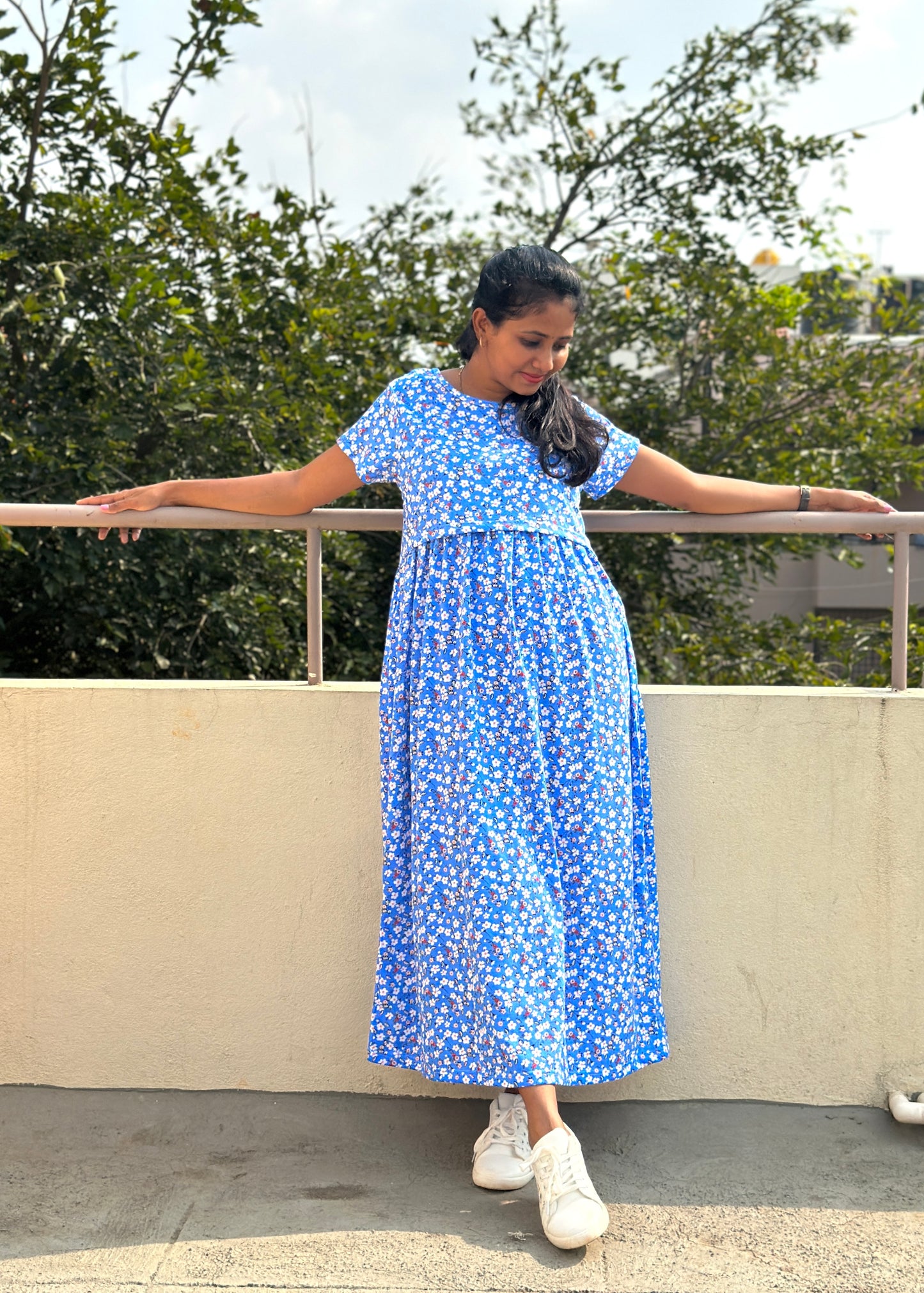Sky Blue Maternity & Feeding Loungewear- M Available