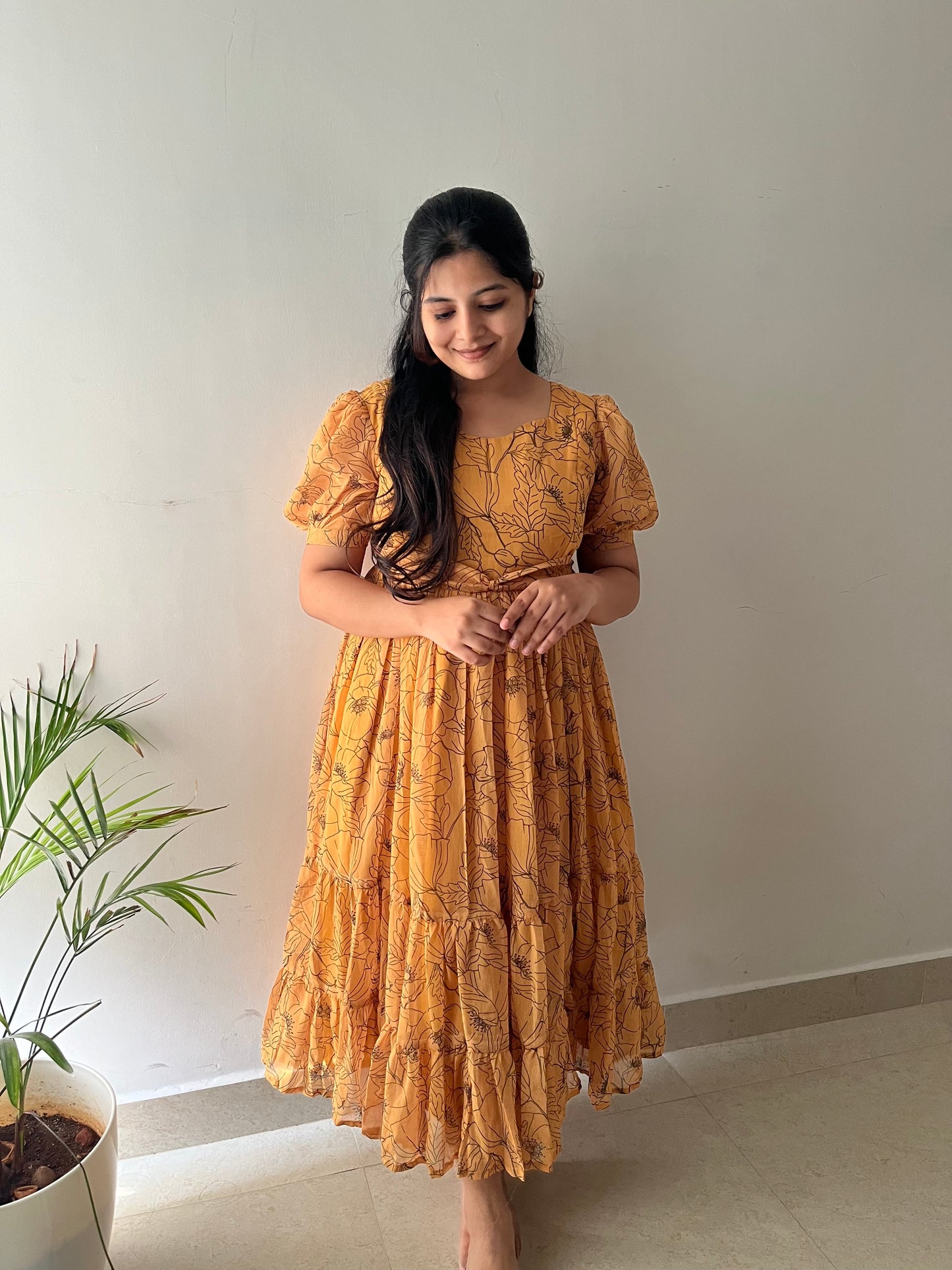 Charvi Georgette Midi Dress
