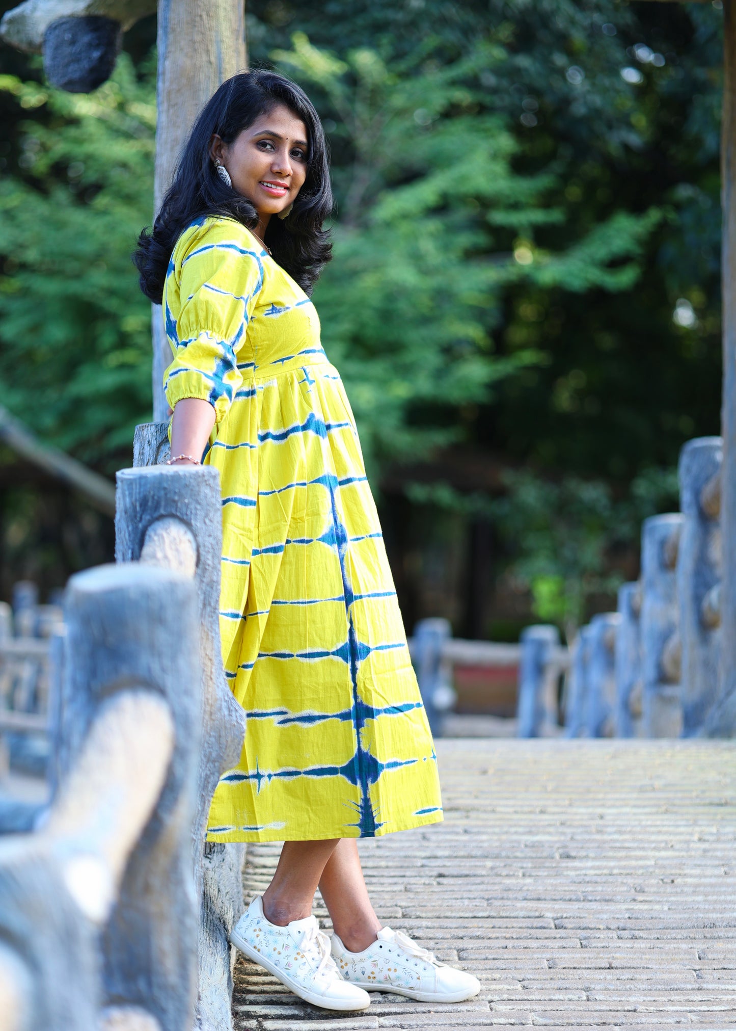 Amber Waves Midi Dress