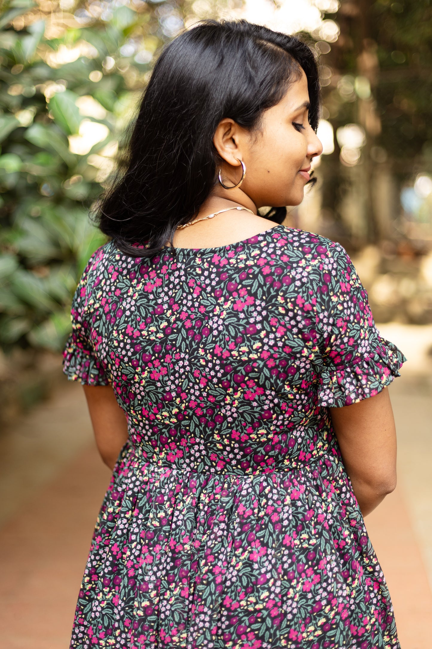 Black Jasmine Tiered Dress