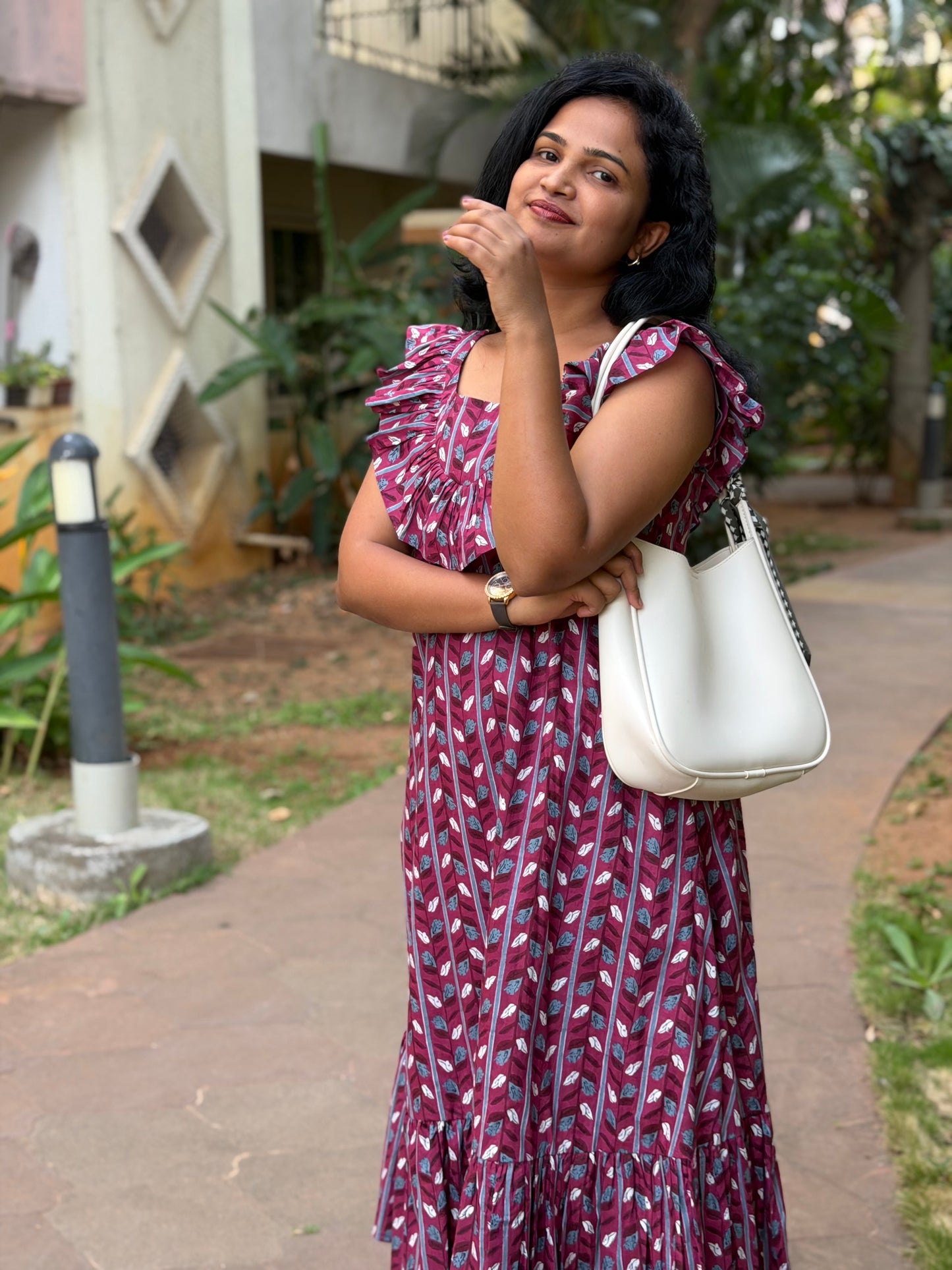 Vinea A line Cotton Midi Dress