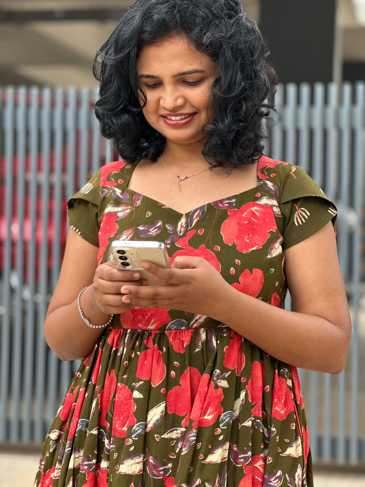 Tanira Cotton Midi Dress