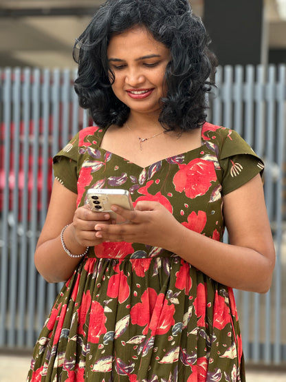 Tanira Cotton Midi Dress