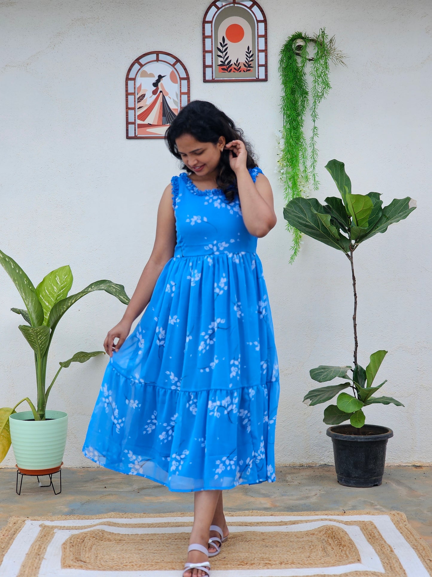 Skyblue dress