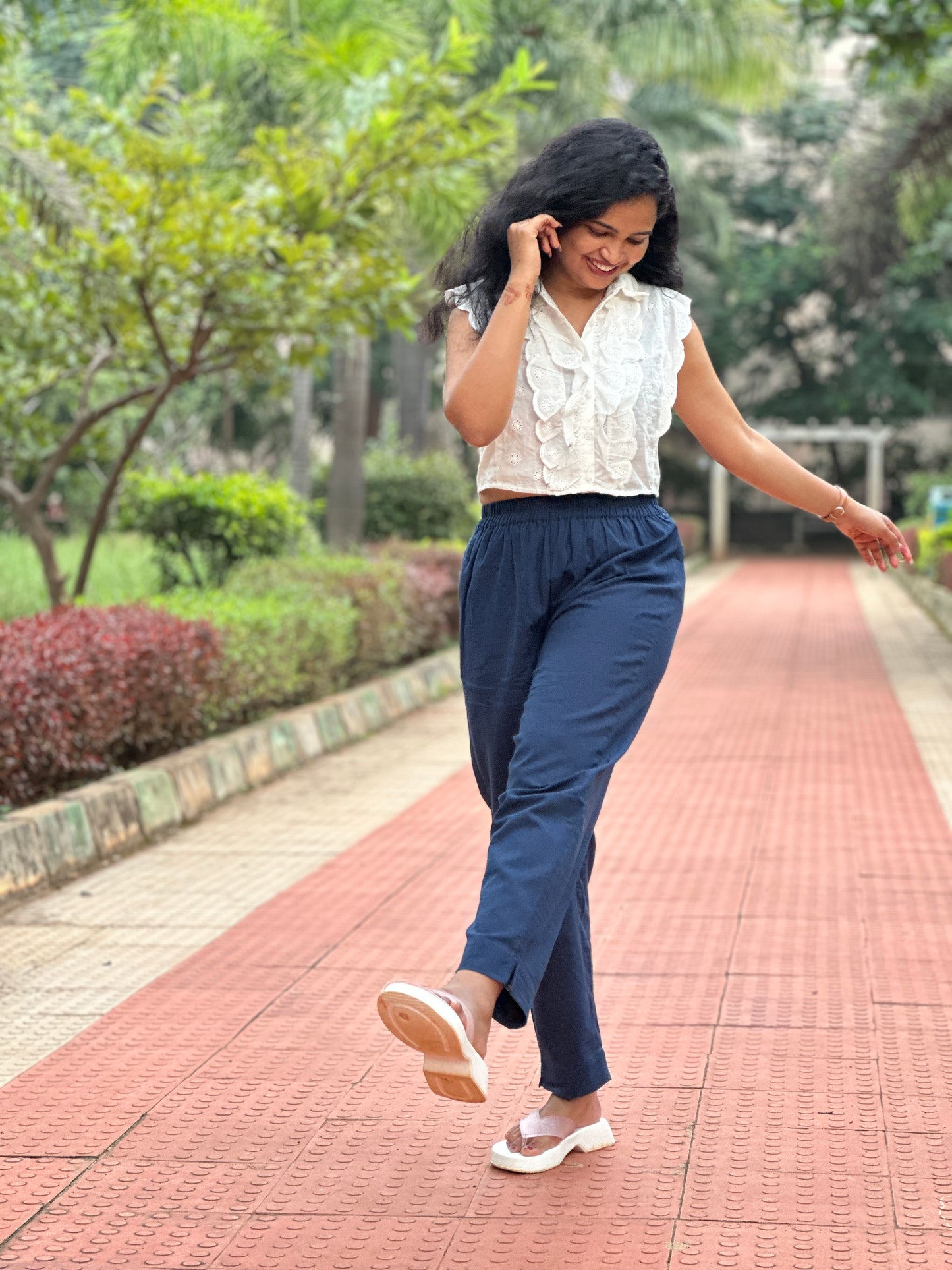 Cotton Pants- Blue