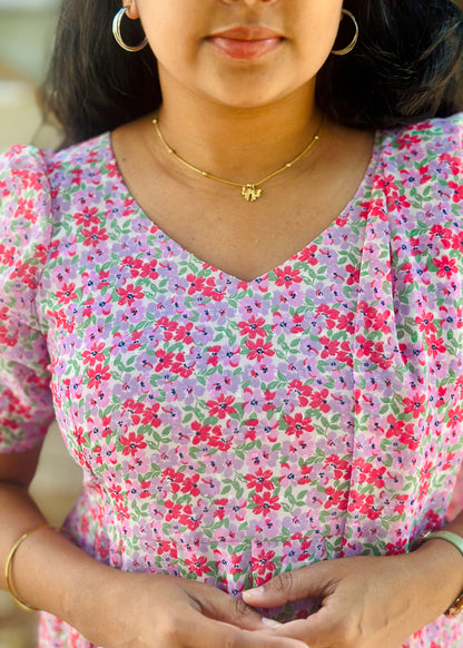 Aabha Floral Print Anarkali