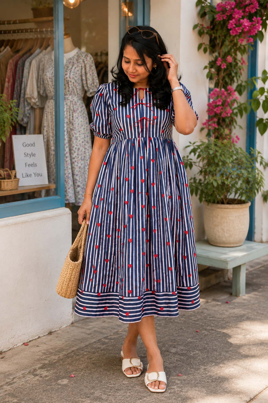 Azure Love Midi dress