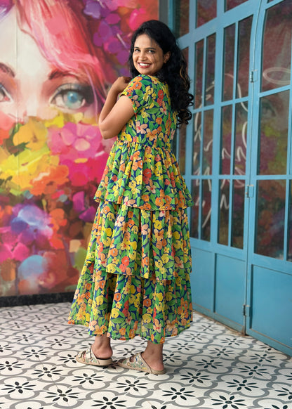 Carnival Layered Midi Dress