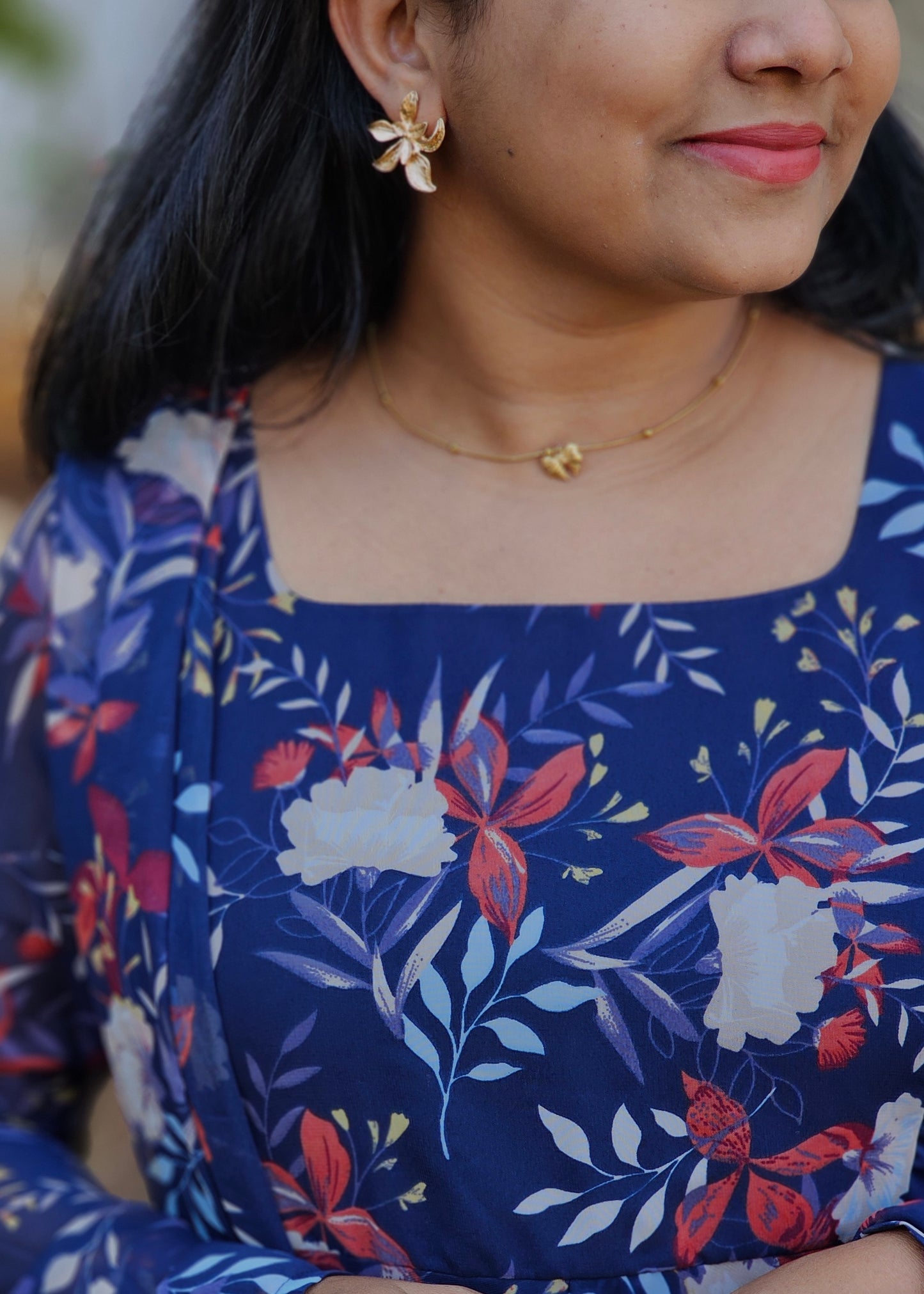 Neelanjali Floral Print Anarkali