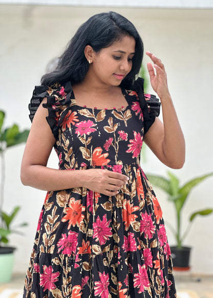 Florique ruffle 3 tier dress