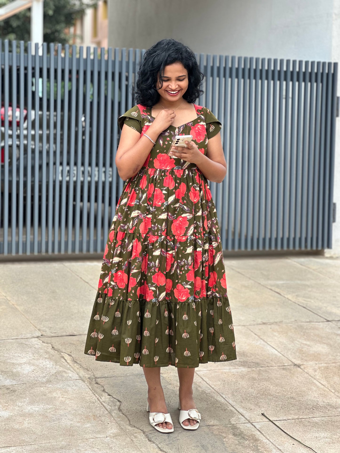 Tanira Cotton Midi Dress