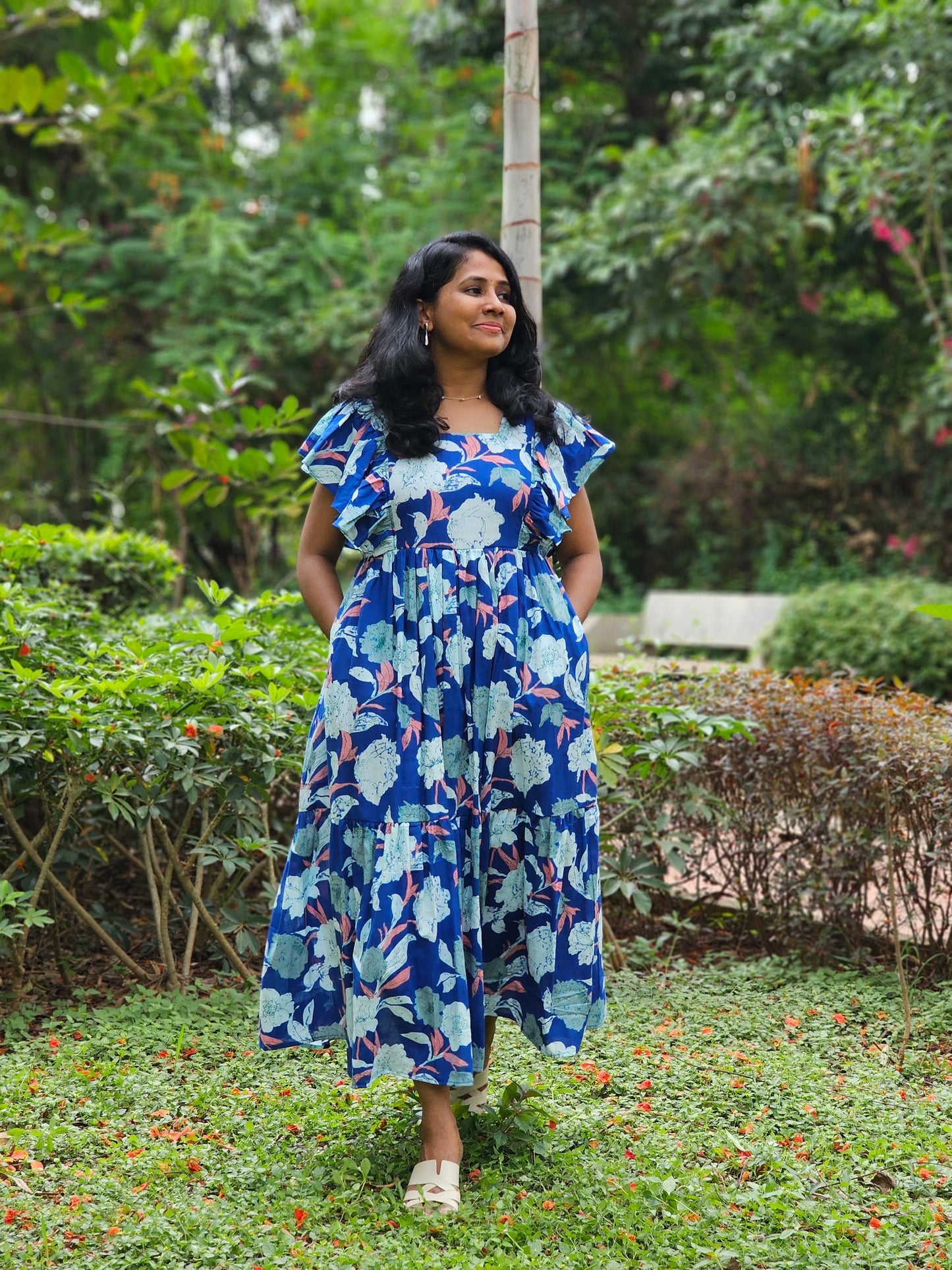 Blue Breeze Tiered Dress